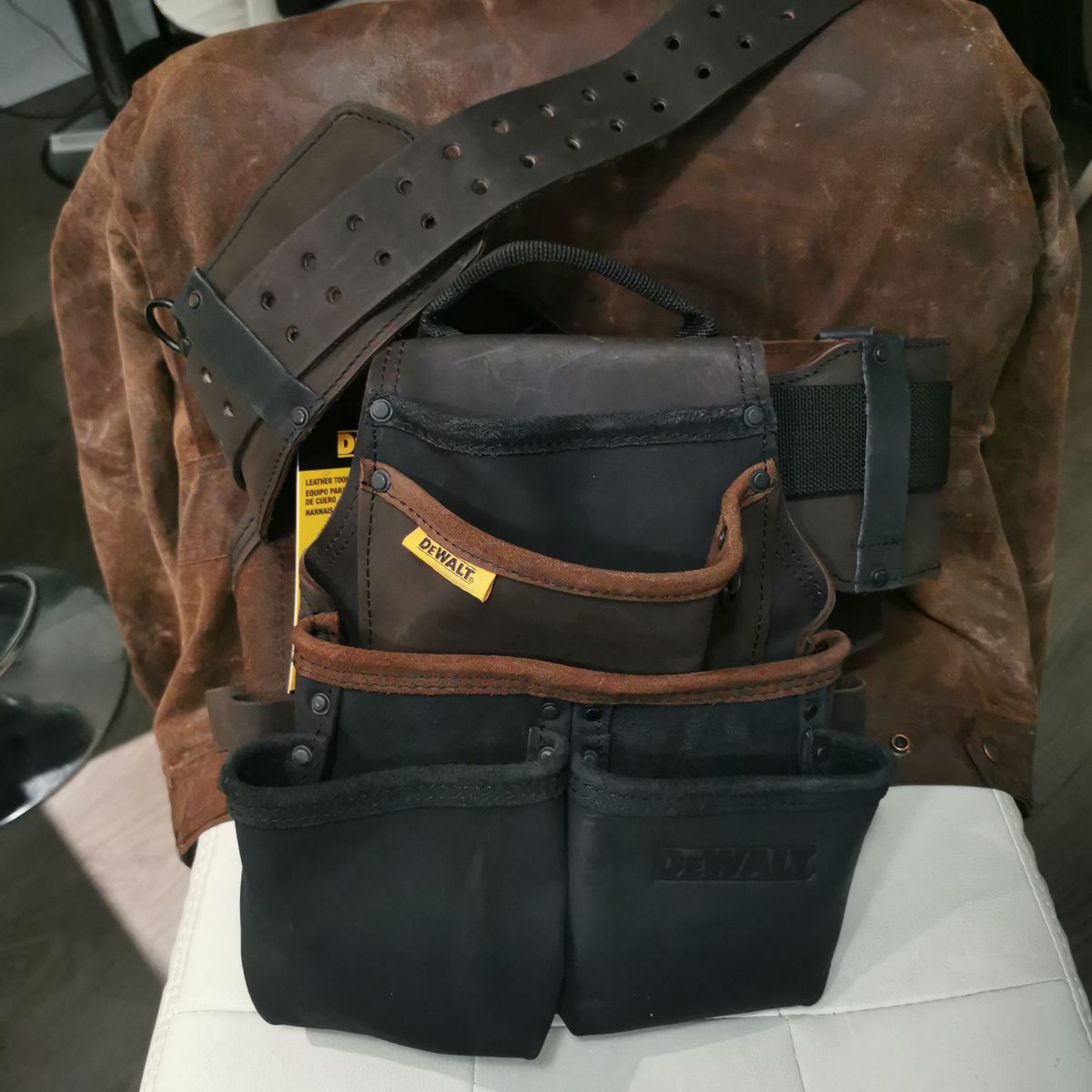 Photo by walkaboot on October 1, 2025 of the DeWalt DWST550113 in Nobuck Top Grain Leather.