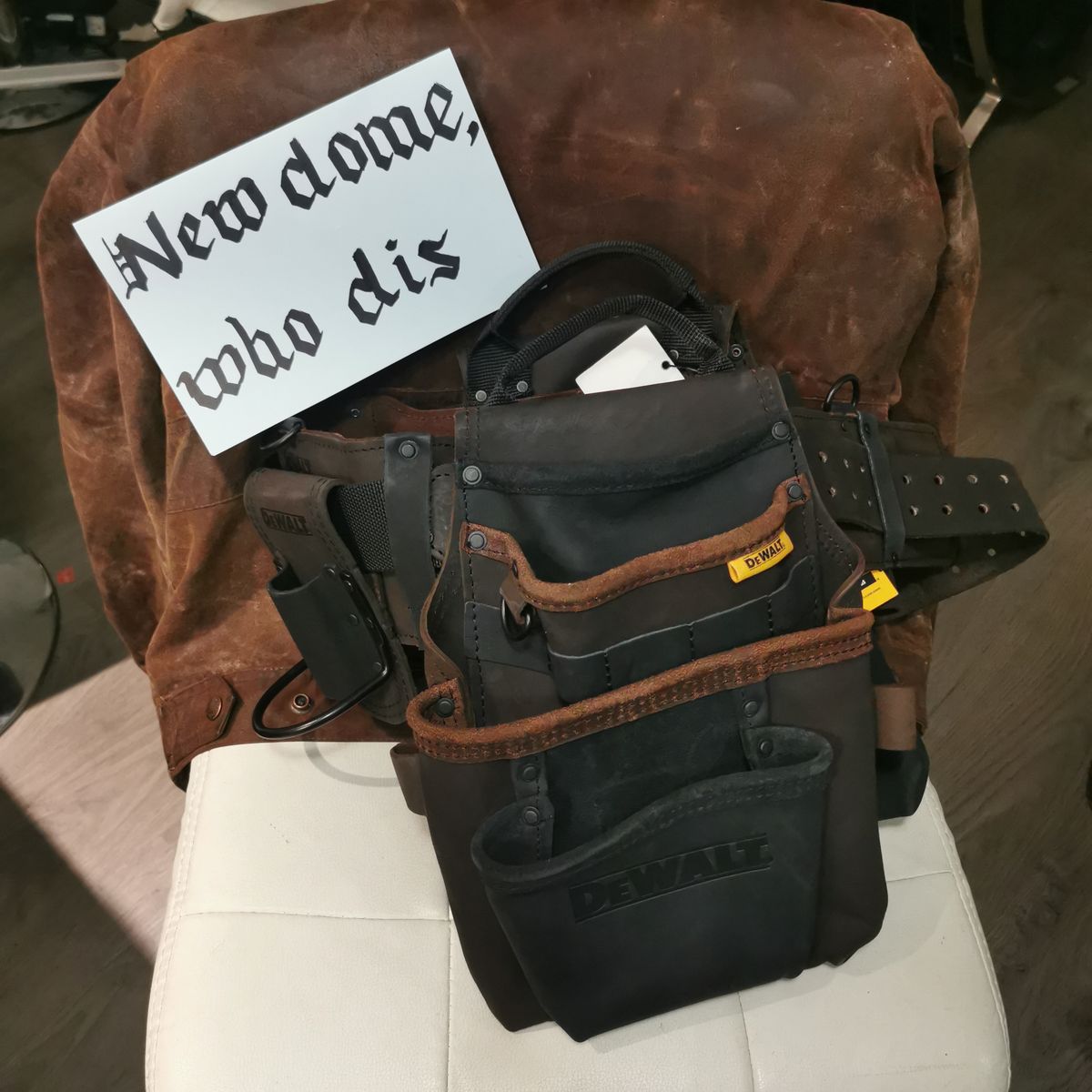 Photo by walkaboot on October 1, 2025 of the DeWalt DWST550113 in Nobuck Top Grain Leather.