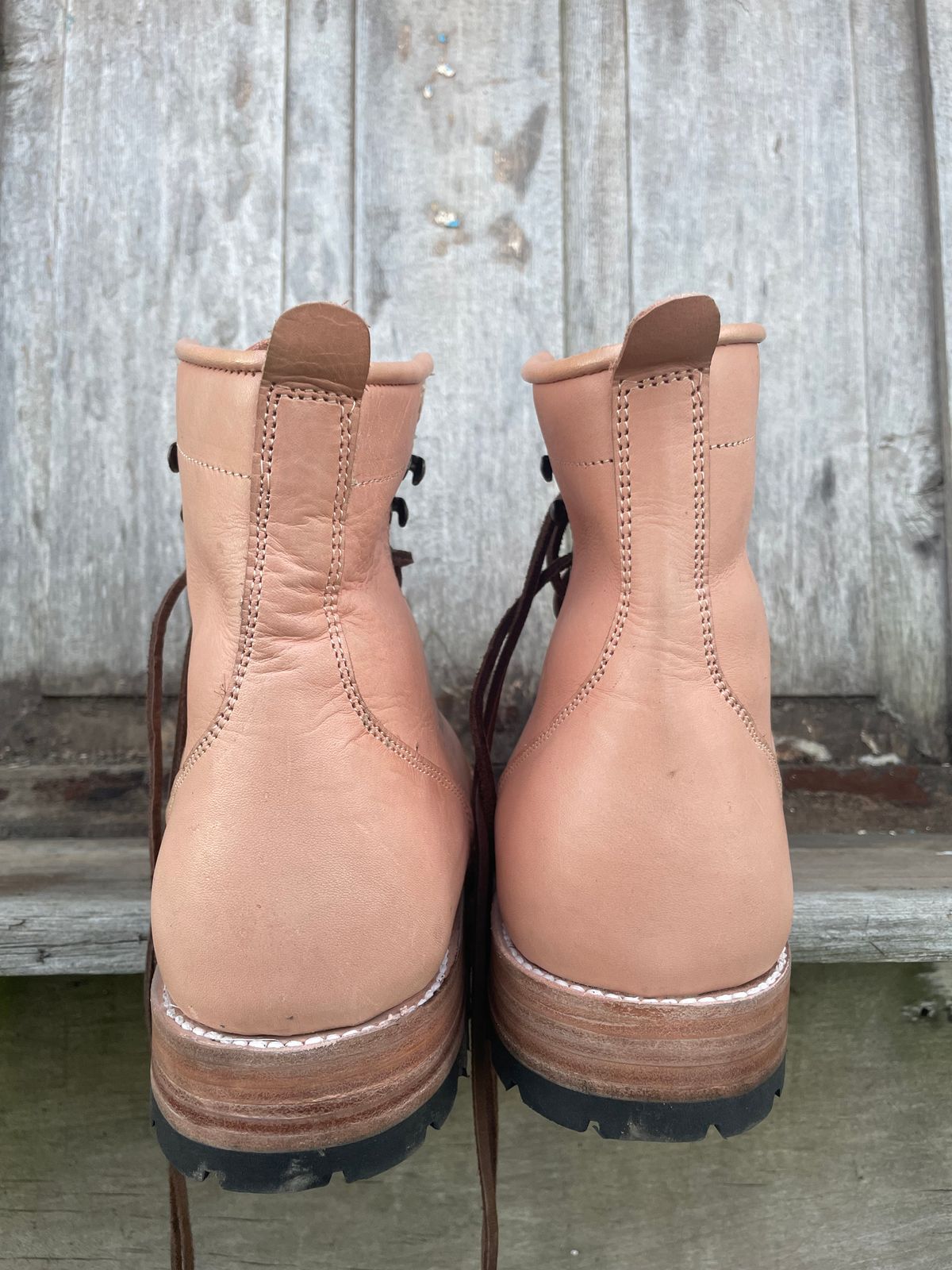Photo by mrewest on October 1, 2025 of the Cordobes Type 1 Service Boot in Unknown Natural Veg Tan.