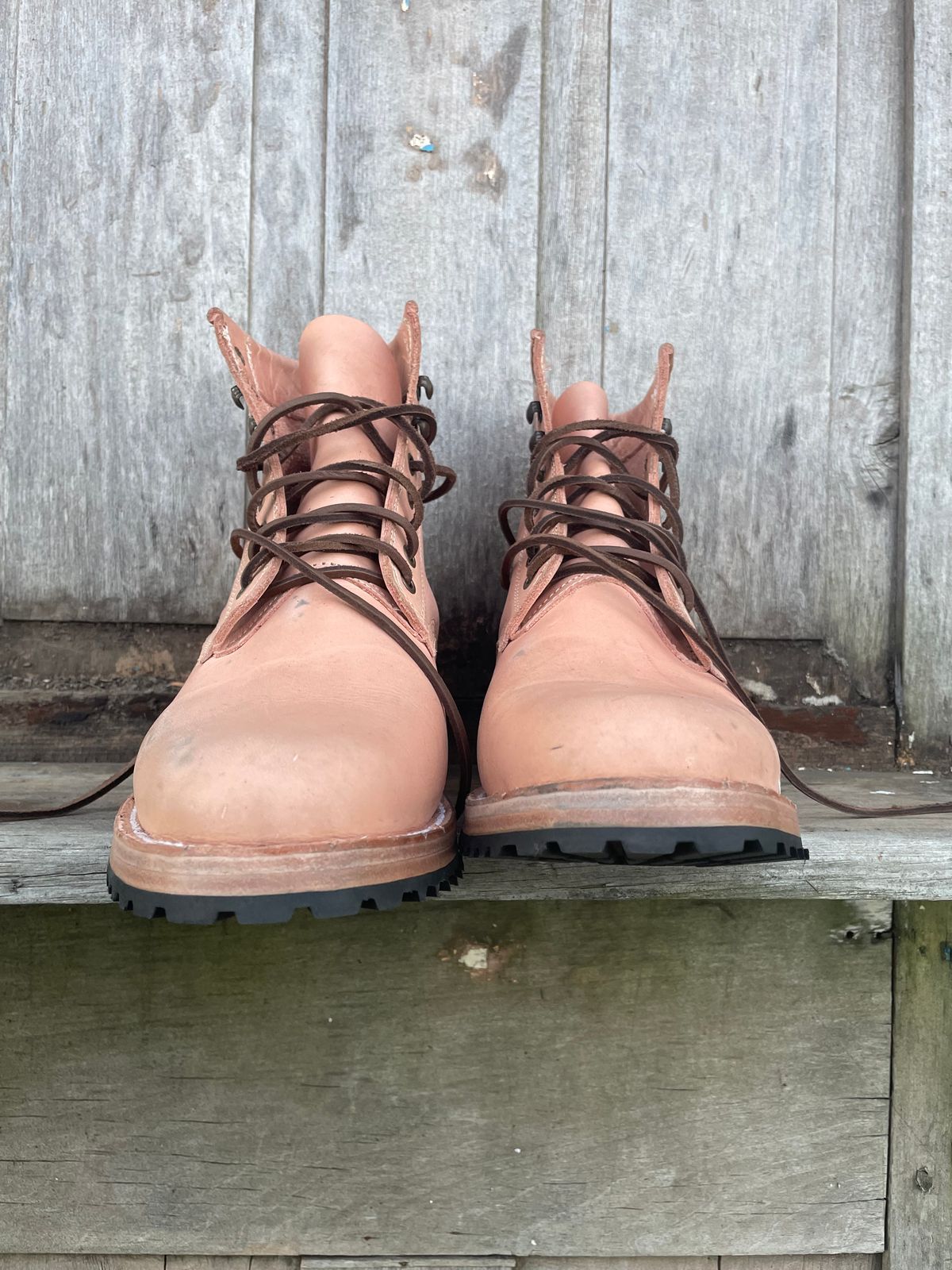 Photo by mrewest on October 1, 2025 of the Cordobes Type 1 Service Boot in Unknown Natural Veg Tan.