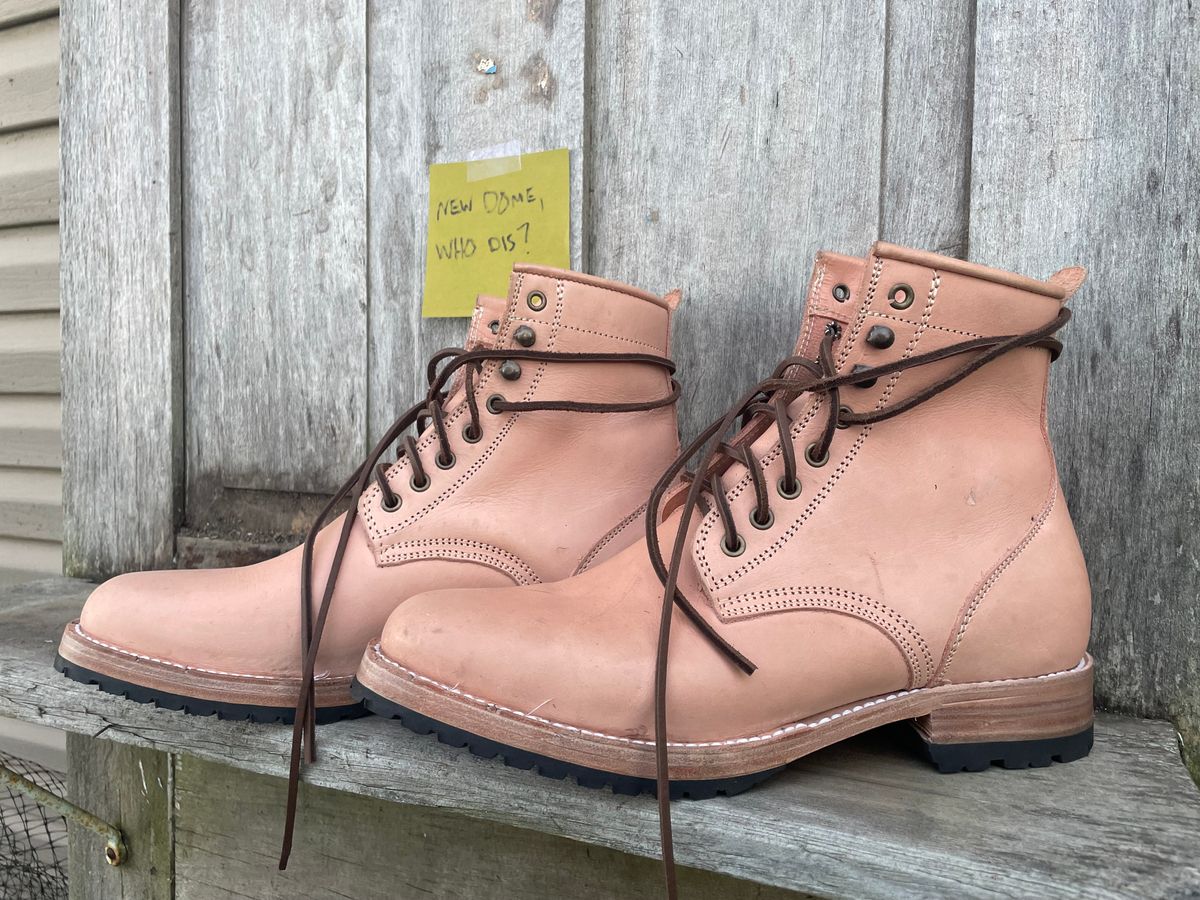 Photo by mrewest on October 1, 2025 of the Cordobes Type 1 Service Boot in Unknown Natural Veg Tan.