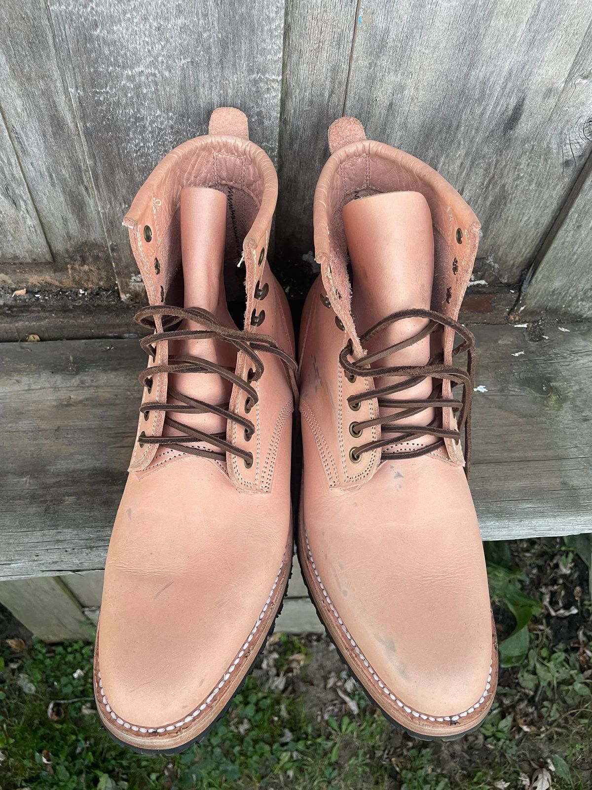 Photo by mrewest on October 1, 2025 of the Cordobes Type 1 Service Boot in Unknown Natural Veg Tan.