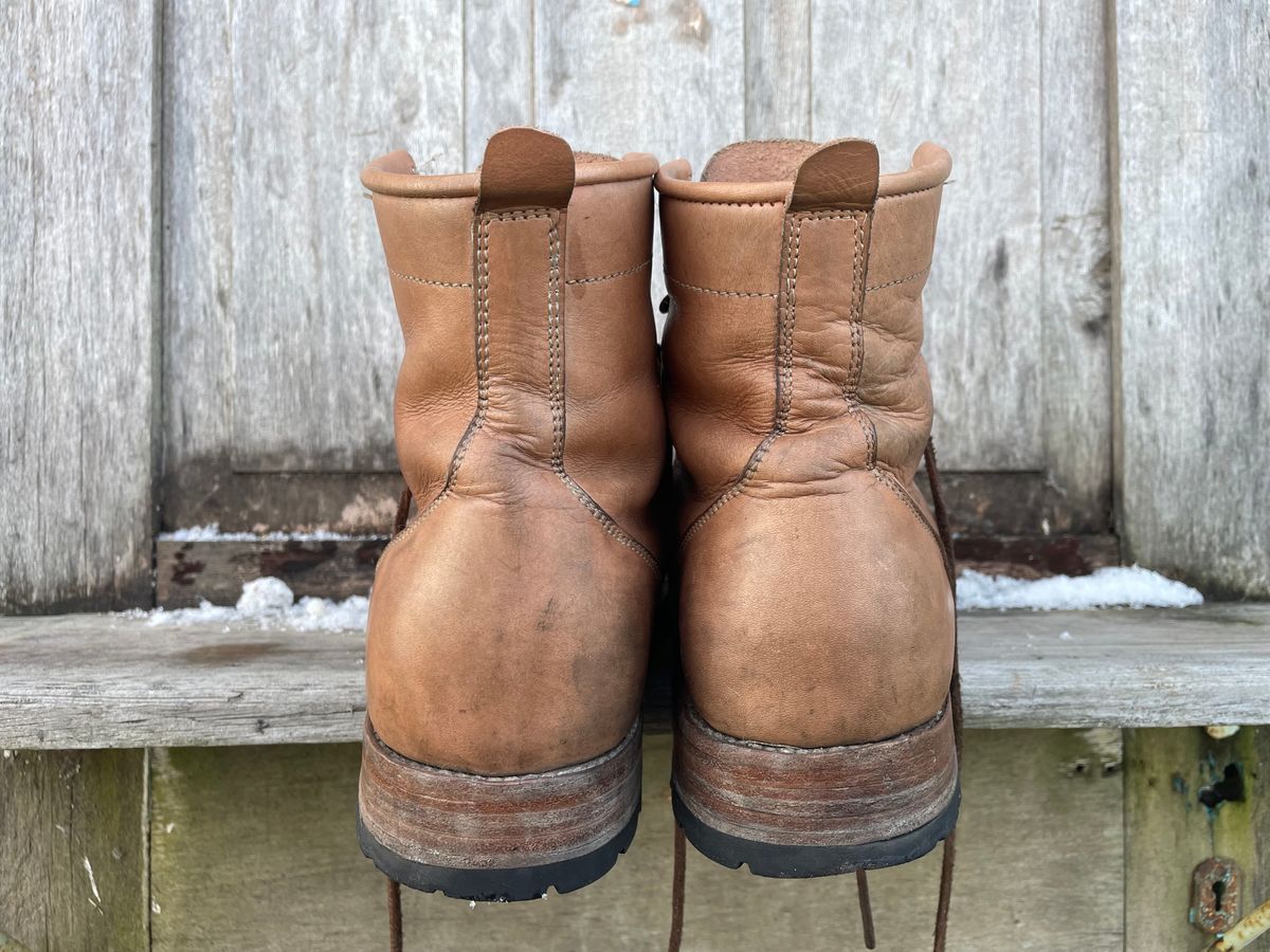 Photo by mrewest on December 1, 2025 of the Cordobes Type 1 Service Boot in Unknown Natural Veg Tan.
