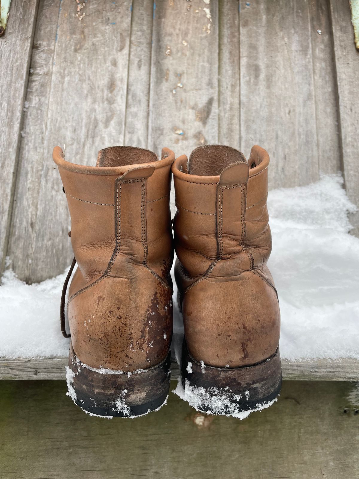 Photo by mrewest on February 2, 2026 of the Cordobes Type 1 Service Boot in Unknown Natural Veg Tan.