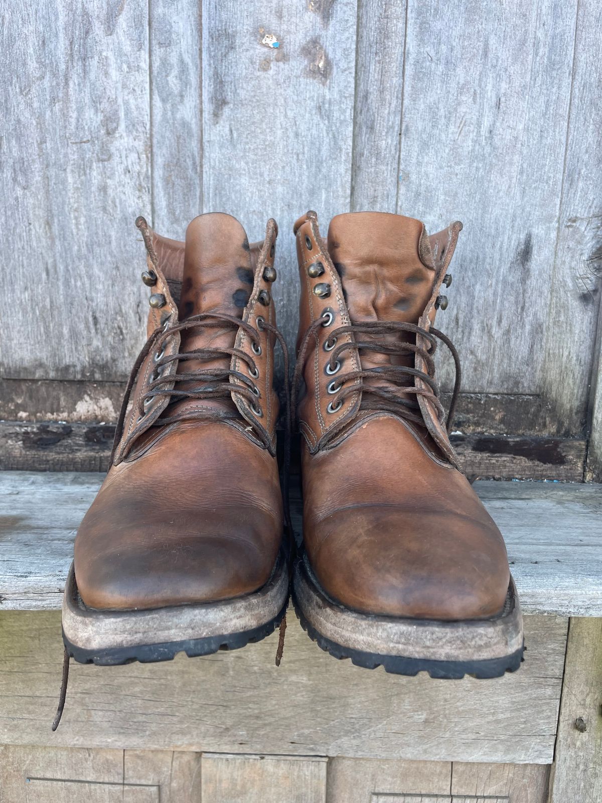 Photo by mrewest on March 1, 2026 of the Cordobes Type 1 Service Boot in Unknown Natural Veg Tan.
