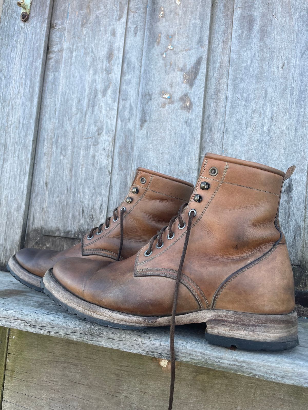 Photo by mrewest on March 1, 2026 of the Cordobes Type 1 Service Boot in Unknown Natural Veg Tan.