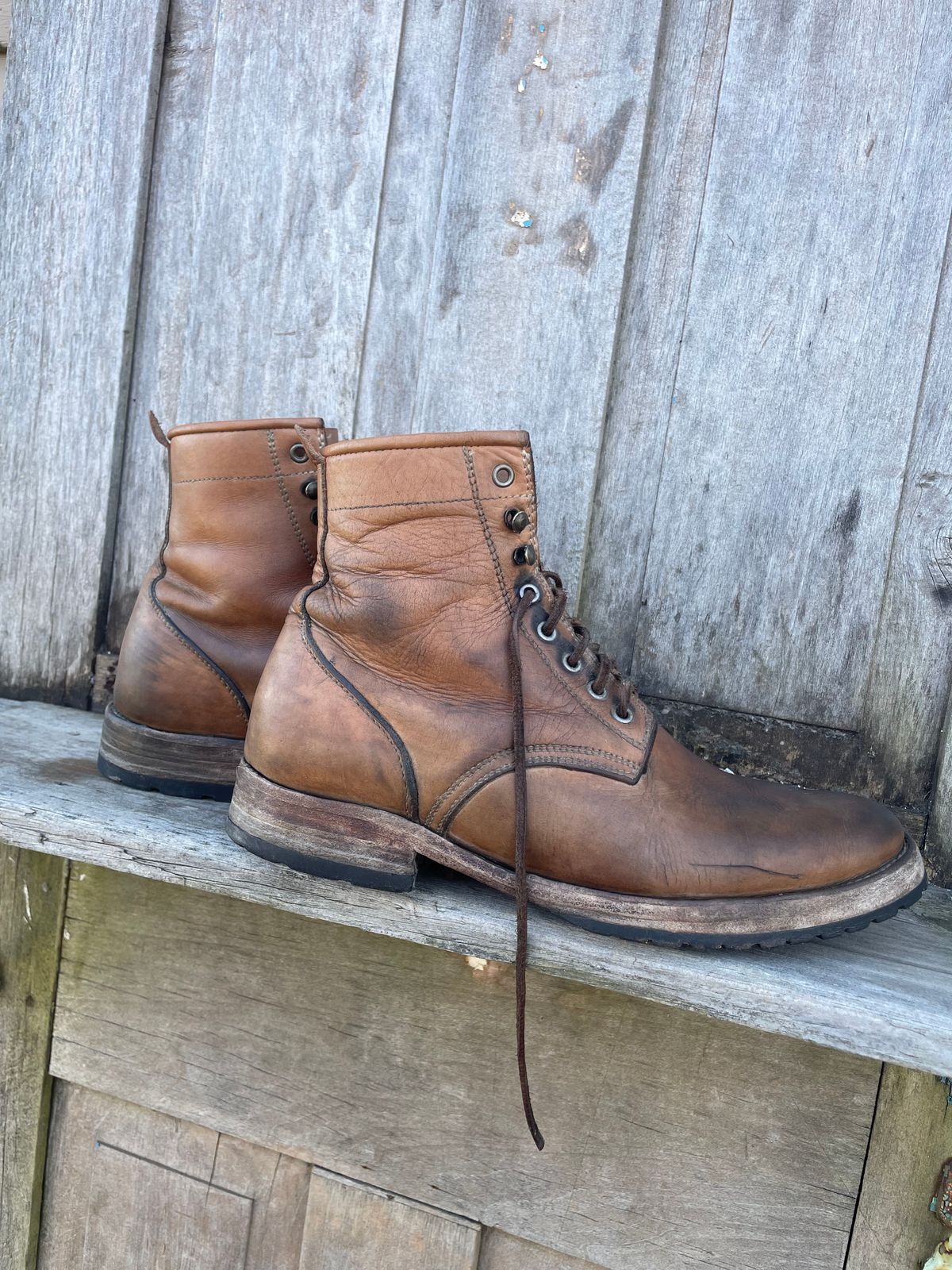 Photo by mrewest on March 1, 2026 of the Cordobes Type 1 Service Boot in Unknown Natural Veg Tan.