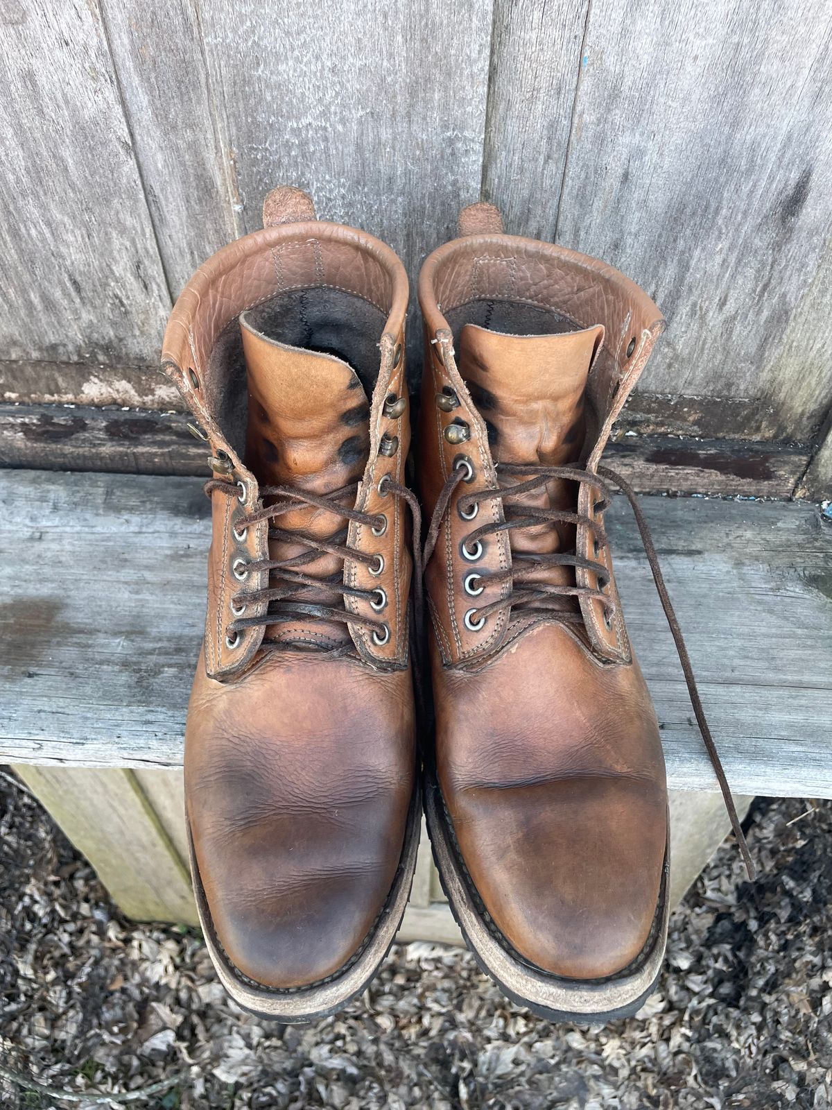 Photo by mrewest on March 1, 2026 of the Cordobes Type 1 Service Boot in Unknown Natural Veg Tan.