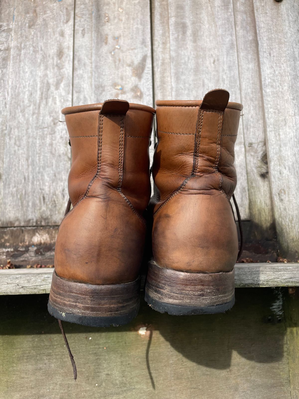 Photo by mrewest on April 4, 2026 of the Cordobes Type 1 Service Boot in Unknown Natural Veg Tan.