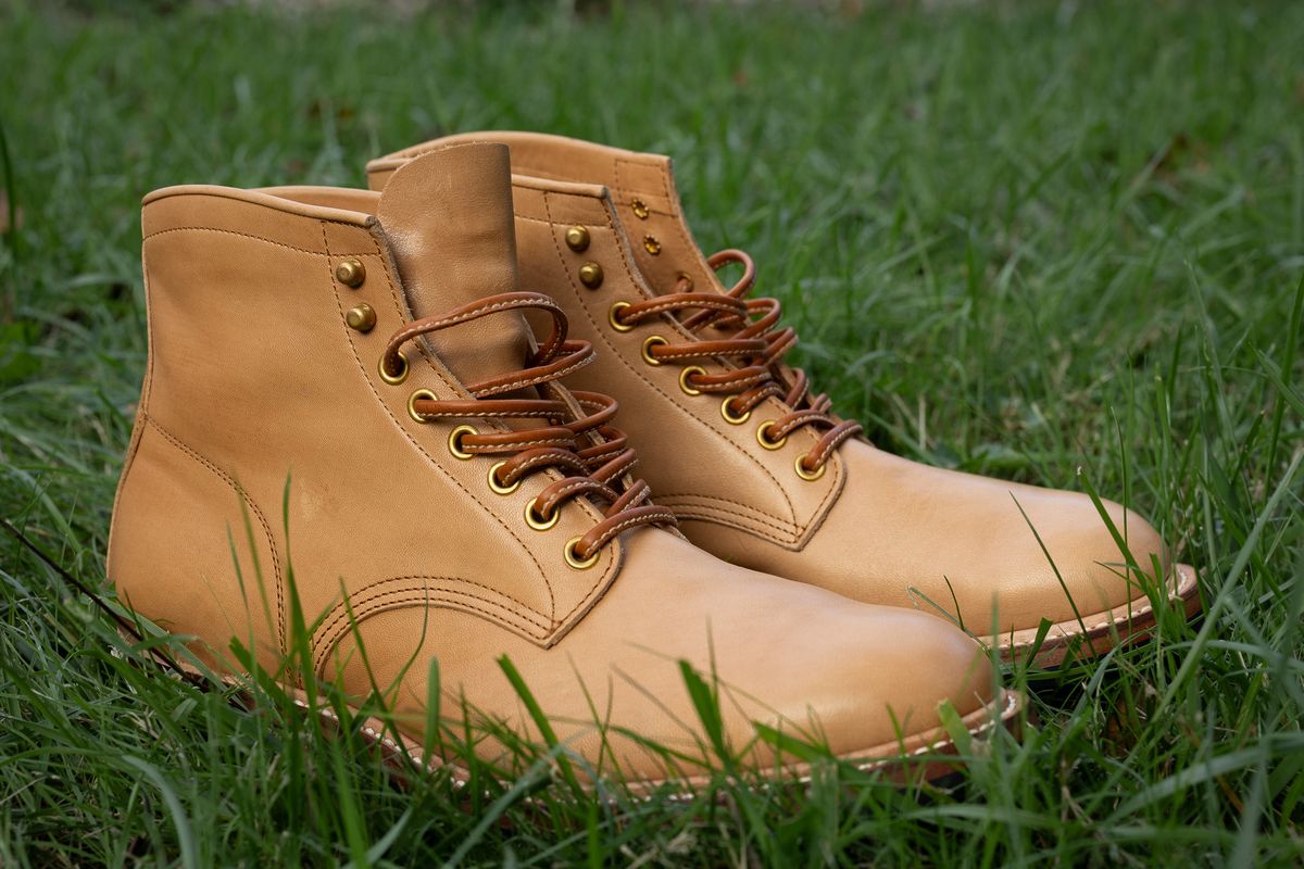 Photo by Tipples_and_drams on October 2, 2024 of the Y'2 Leather Work Boot in Kakishibu Horse (KS-02).