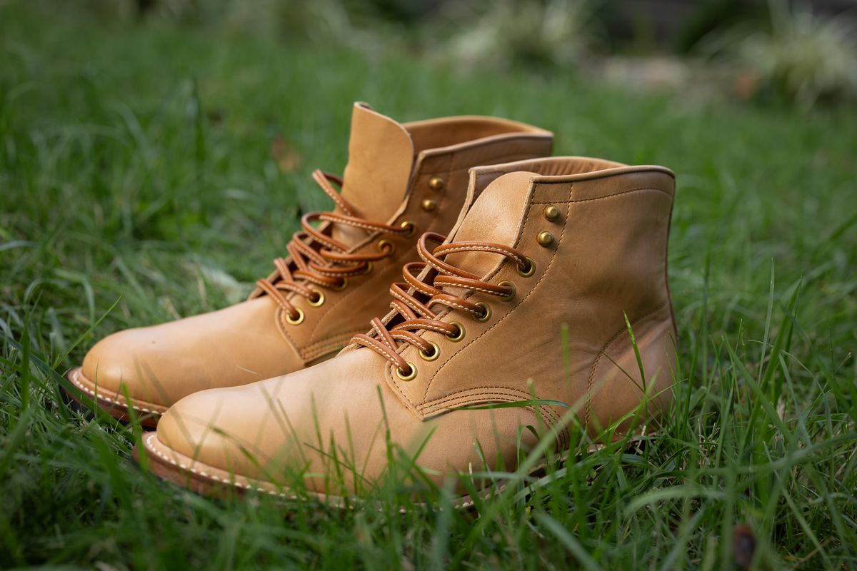 Photo by Tipples_and_drams on October 2, 2024 of the Y'2 Leather Work Boot in Kakishibu Horse (KS-02).