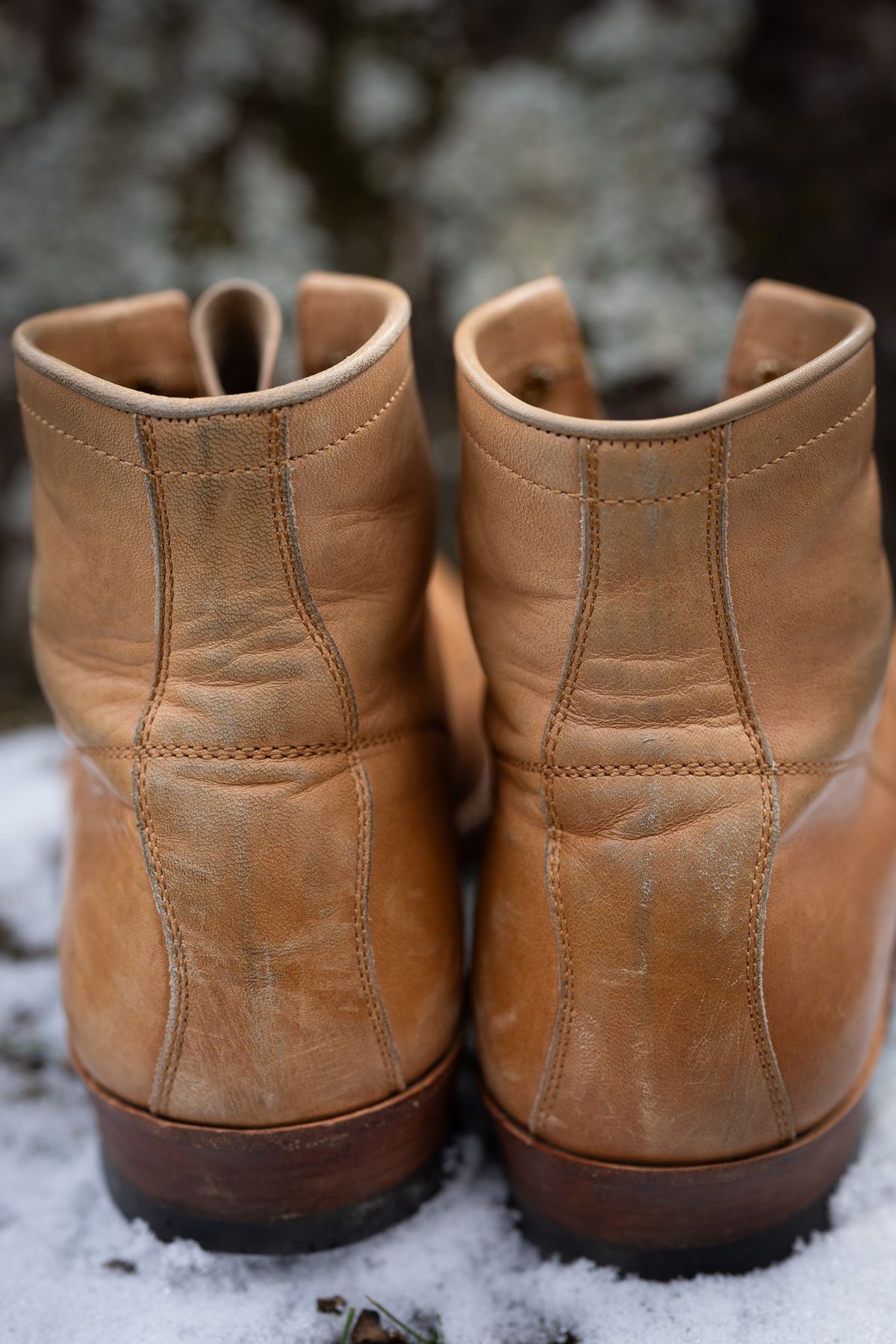 Photo by Tipples_and_drams on December 4, 2024 of the Y'2 Leather Work Boot in Kakishibu Horse (KS-02).