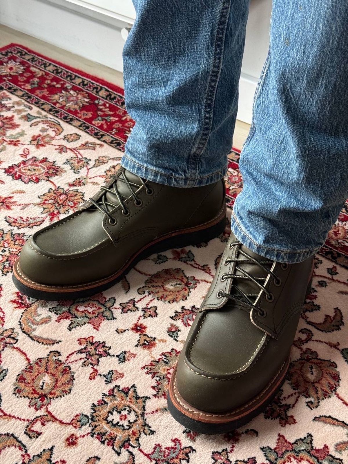 Photo by pampuh on October 15, 2024 of the Red Wing 6-Inch Classic Moc in S.B. Foot Alpine Portage.