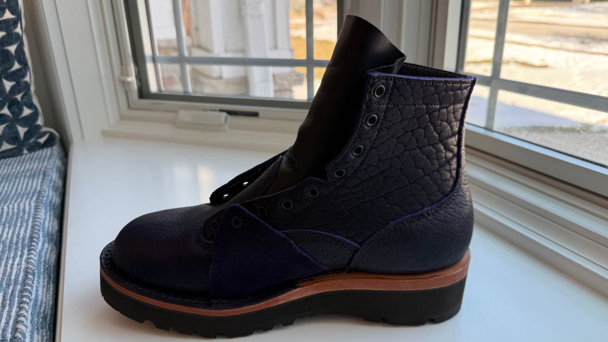 Photo by Bob on February 3, 2026 of the Frank's Boots Lace-To-Toe in Nightshade bison.