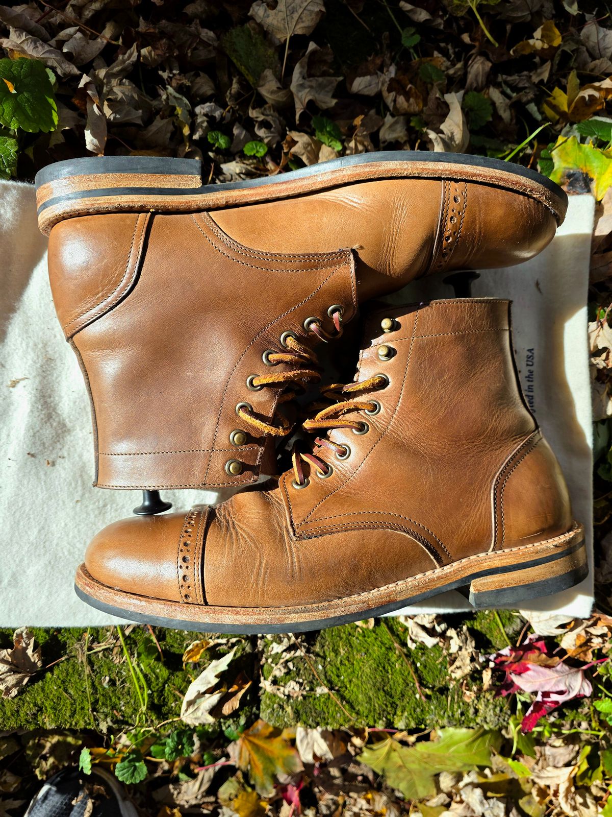 Photo by J.III on November 4, 2025 of the Oak Street Bootmakers Trench Boot in Horween Natural Chromexcel.