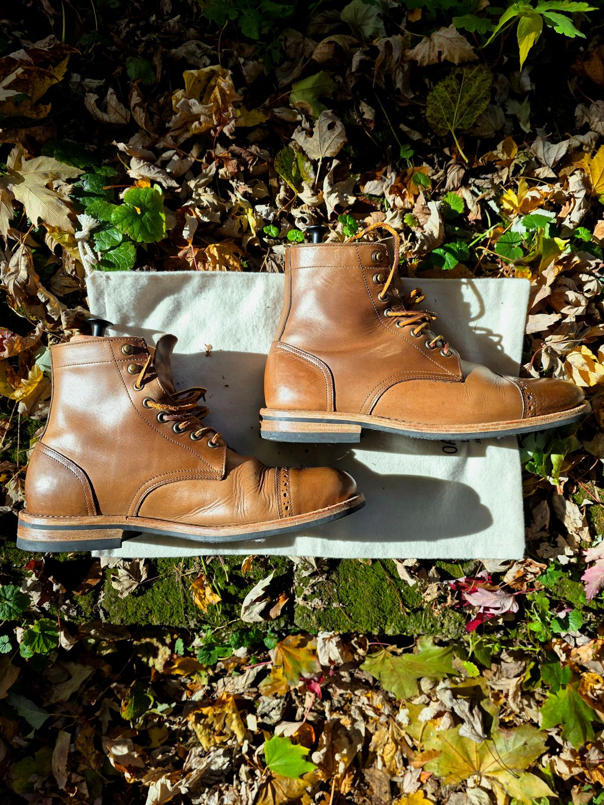 Photo by J.III on November 4, 2025 of the Oak Street Bootmakers Trench Boot in Horween Natural Chromexcel.