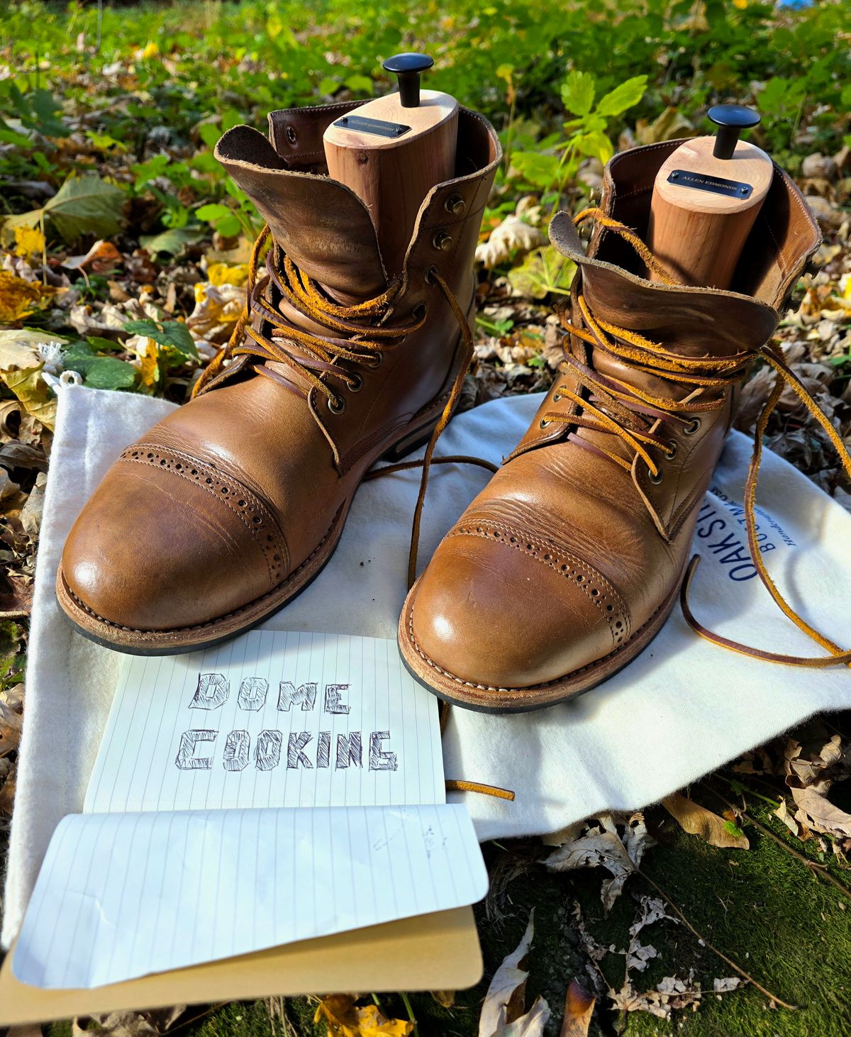 Photo by J.III on November 4, 2025 of the Oak Street Bootmakers Trench Boot in Horween Natural Chromexcel.