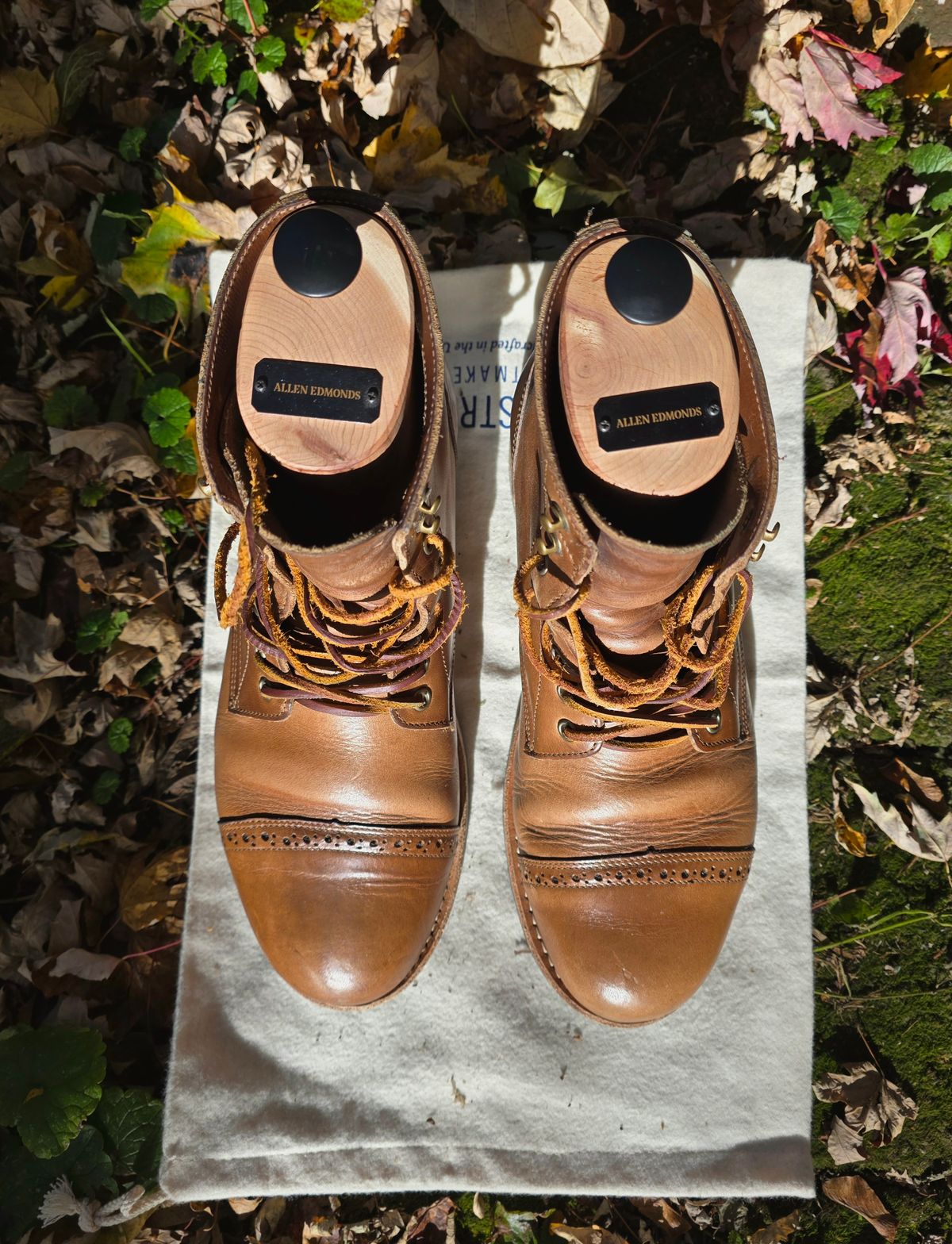 Photo by J.III on November 4, 2025 of the Oak Street Bootmakers Trench Boot in Horween Natural Chromexcel.