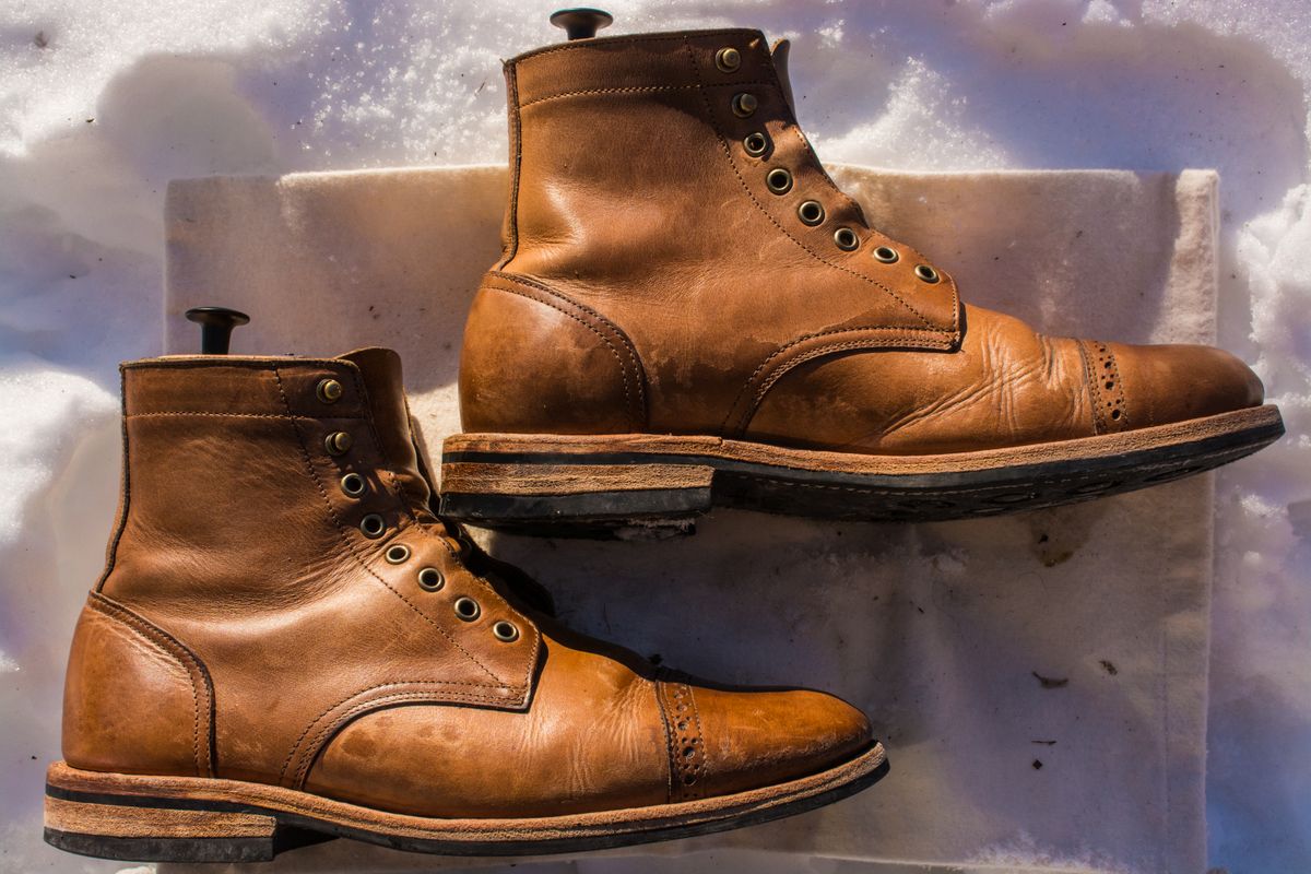 Photo by J.III on February 4, 2026 of the Oak Street Bootmakers Trench Boot in Horween Natural Chromexcel.