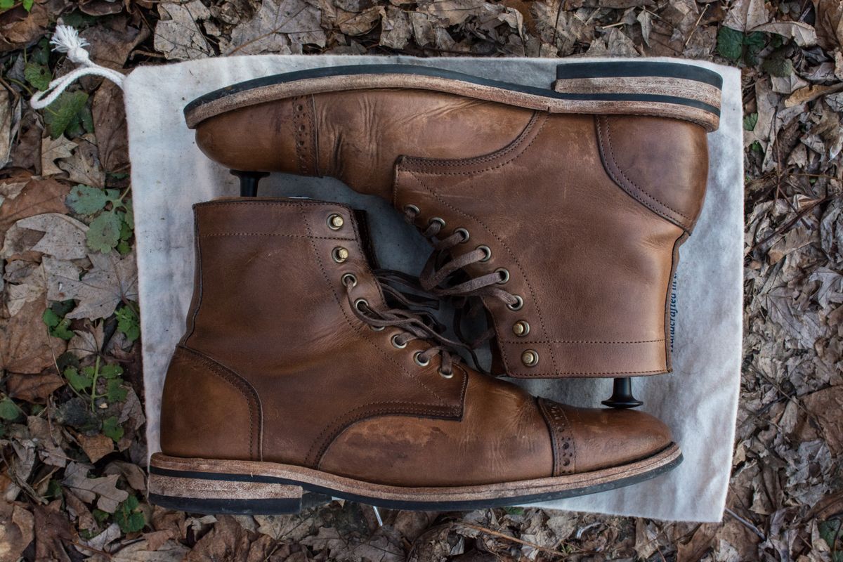 Photo by J.III on March 2, 2026 of the Oak Street Bootmakers Trench Boot in Horween Natural Chromexcel.
