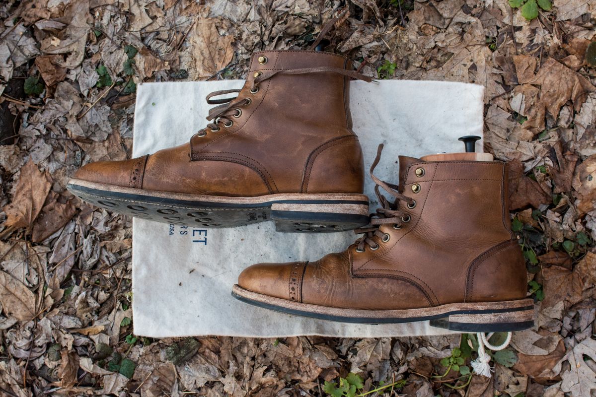 Photo by J.III on March 2, 2026 of the Oak Street Bootmakers Trench Boot in Horween Natural Chromexcel.