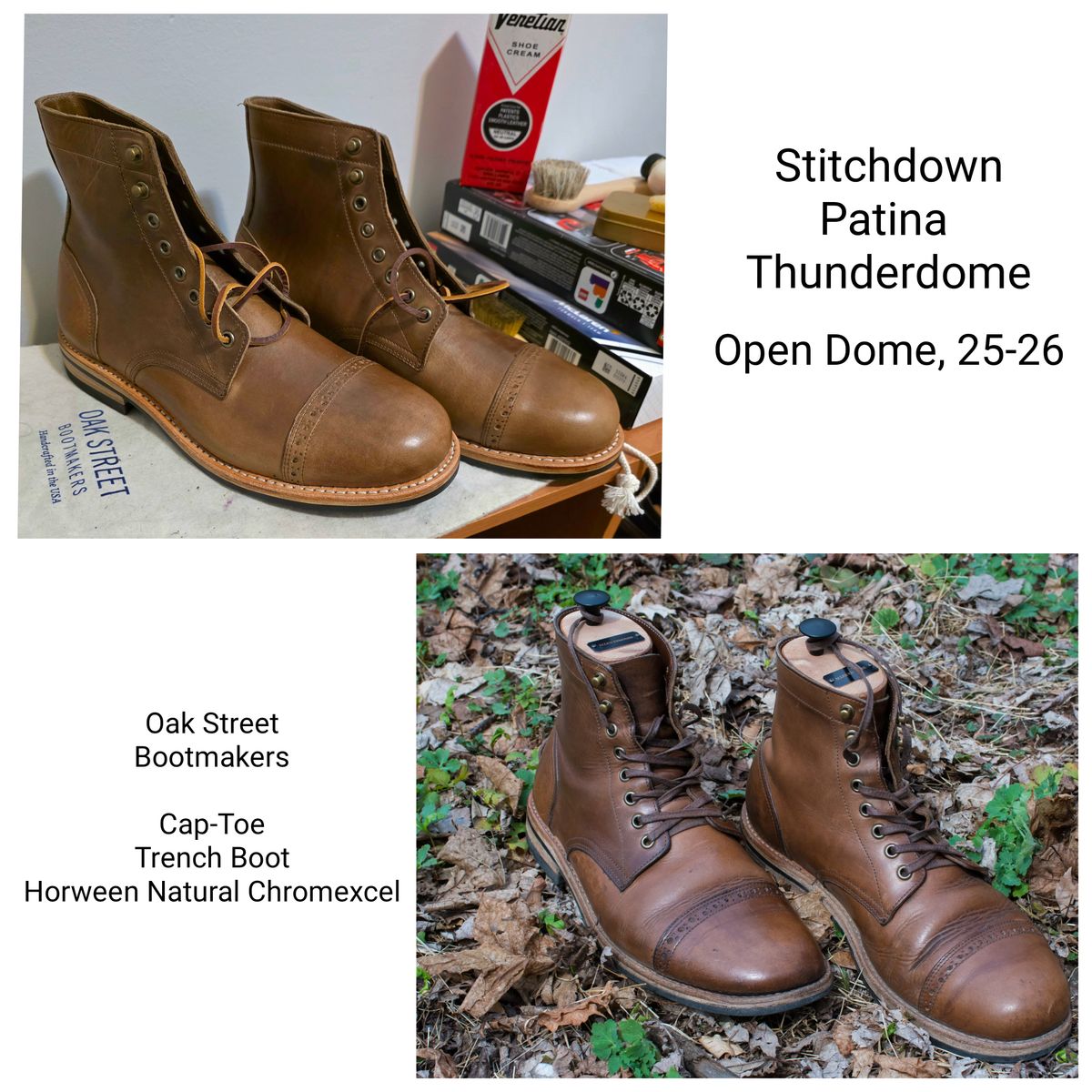 Photo by J.III on April 2, 2026 of the Oak Street Bootmakers Trench Boot in Horween Natural Chromexcel.