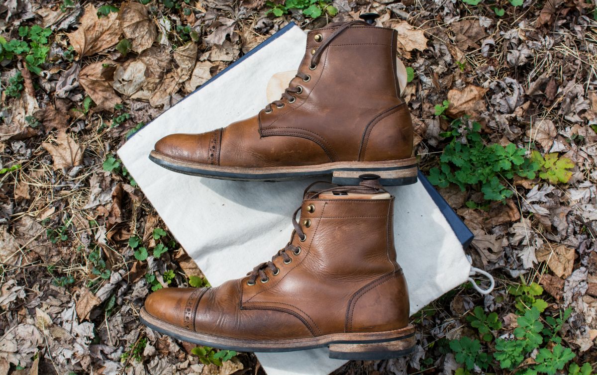 Photo by J.III on March 31, 2026 of the Oak Street Bootmakers Trench Boot in Horween Natural Chromexcel.