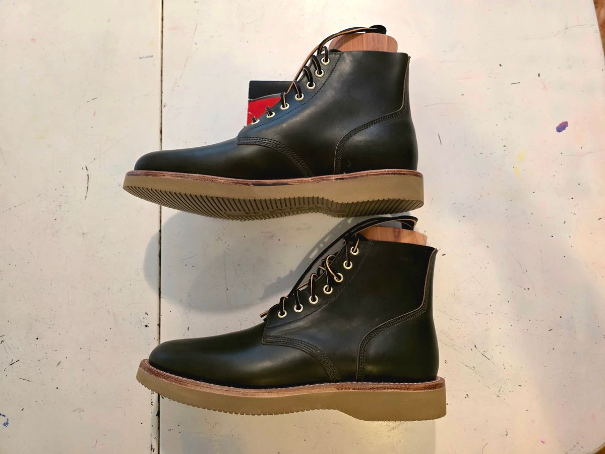 Photo by J.III on May 30, 2026 of the Oak Street Bootmakers Field Boot in Horween Greener Pastures Chromexcel.