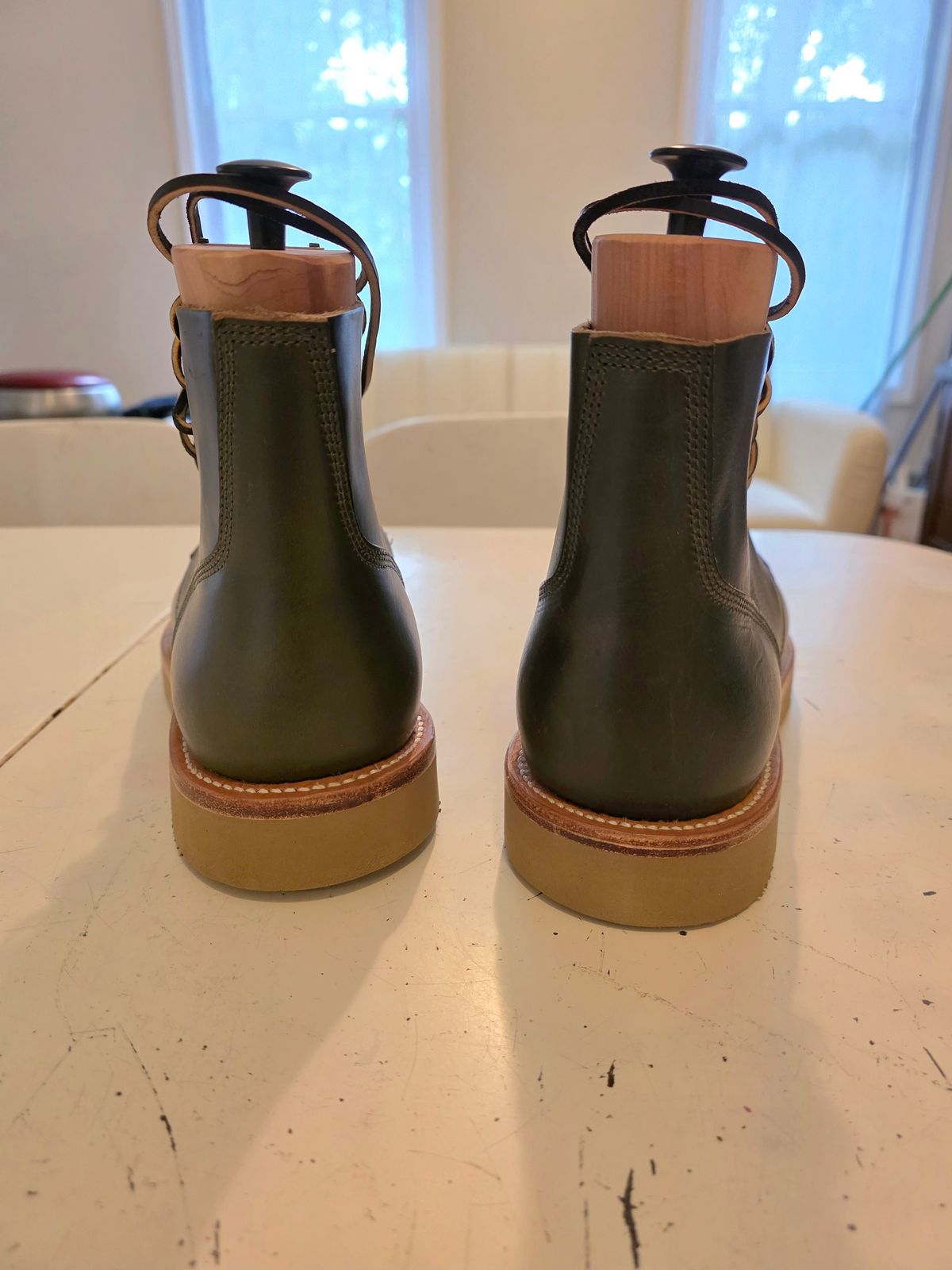 Photo by J.III on May 30, 2026 of the Oak Street Bootmakers Field Boot in Horween Greener Pastures Chromexcel.