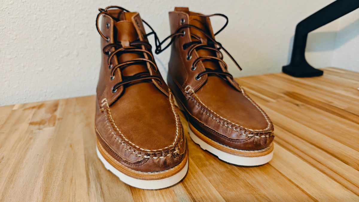 Photo by magpie on February 13, 2025 of the Rancourt & Co. Harrison Boot Redux in Horween Natural Chromexcel.