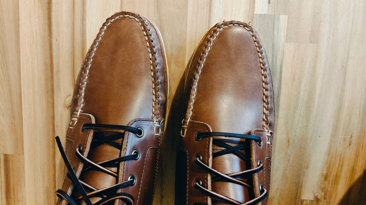 Photo by magpie on February 13, 2025 of the Rancourt & Co. Harrison Boot Redux in Horween Natural Chromexcel.