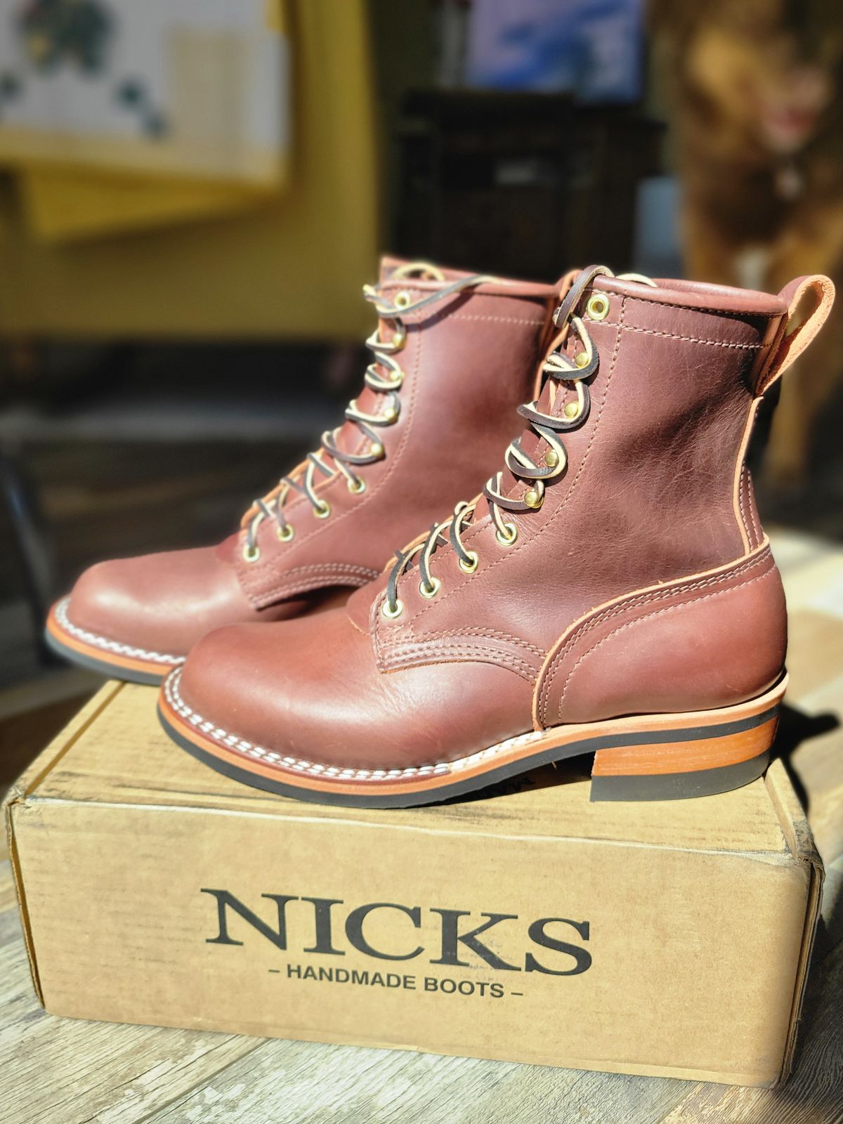 Photo by danjr92 on May 8, 2025 of the Nicks MTO in Horween Roanoke Timber.