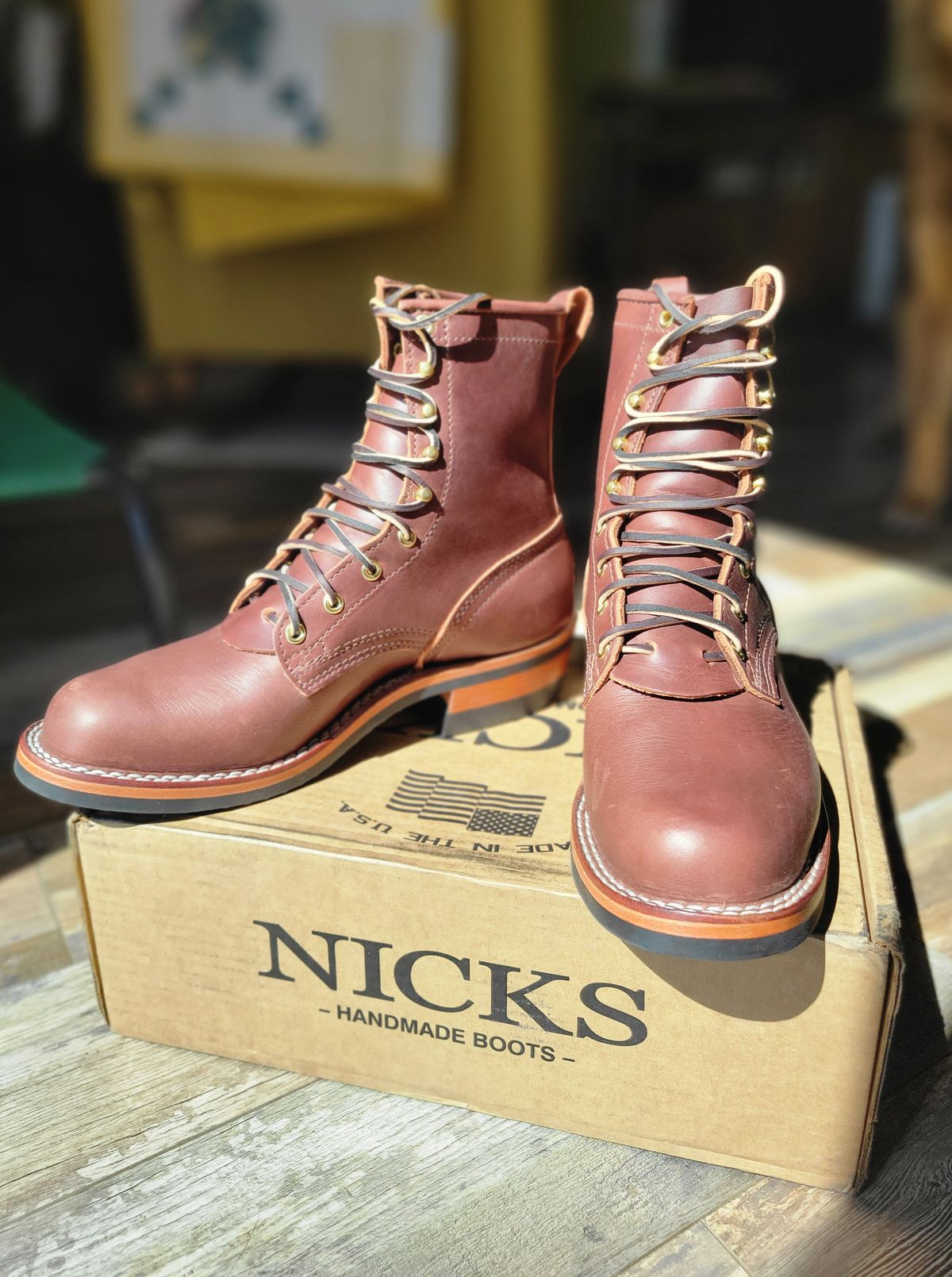 Photo by danjr92 on May 8, 2025 of the Nicks MTO in Horween Roanoke Timber.
