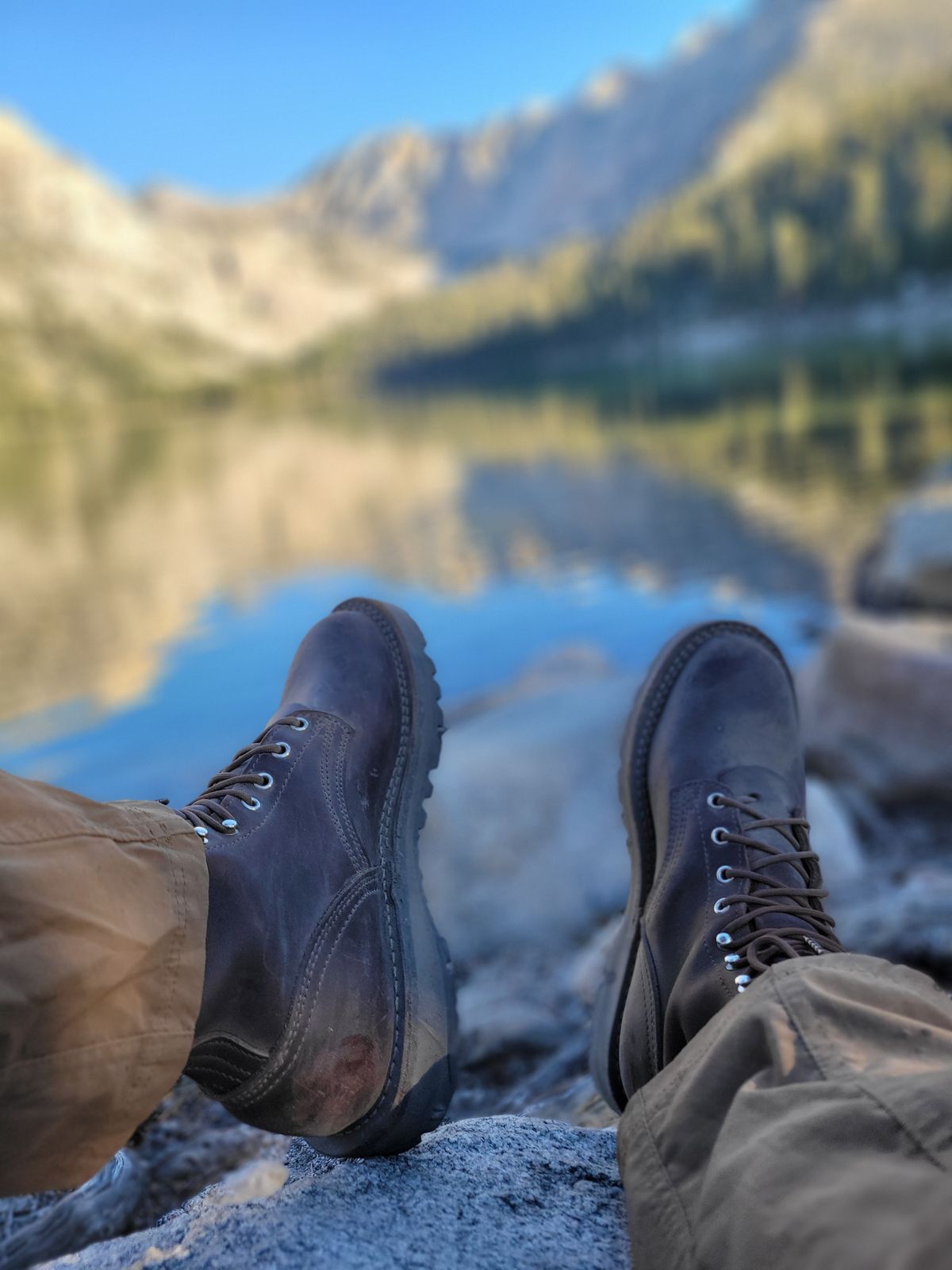 Photo by danjr92 on September 10, 2024 of the Nicks Ridgeline Hiking Boot in Seidel MaxSupport Walnut.