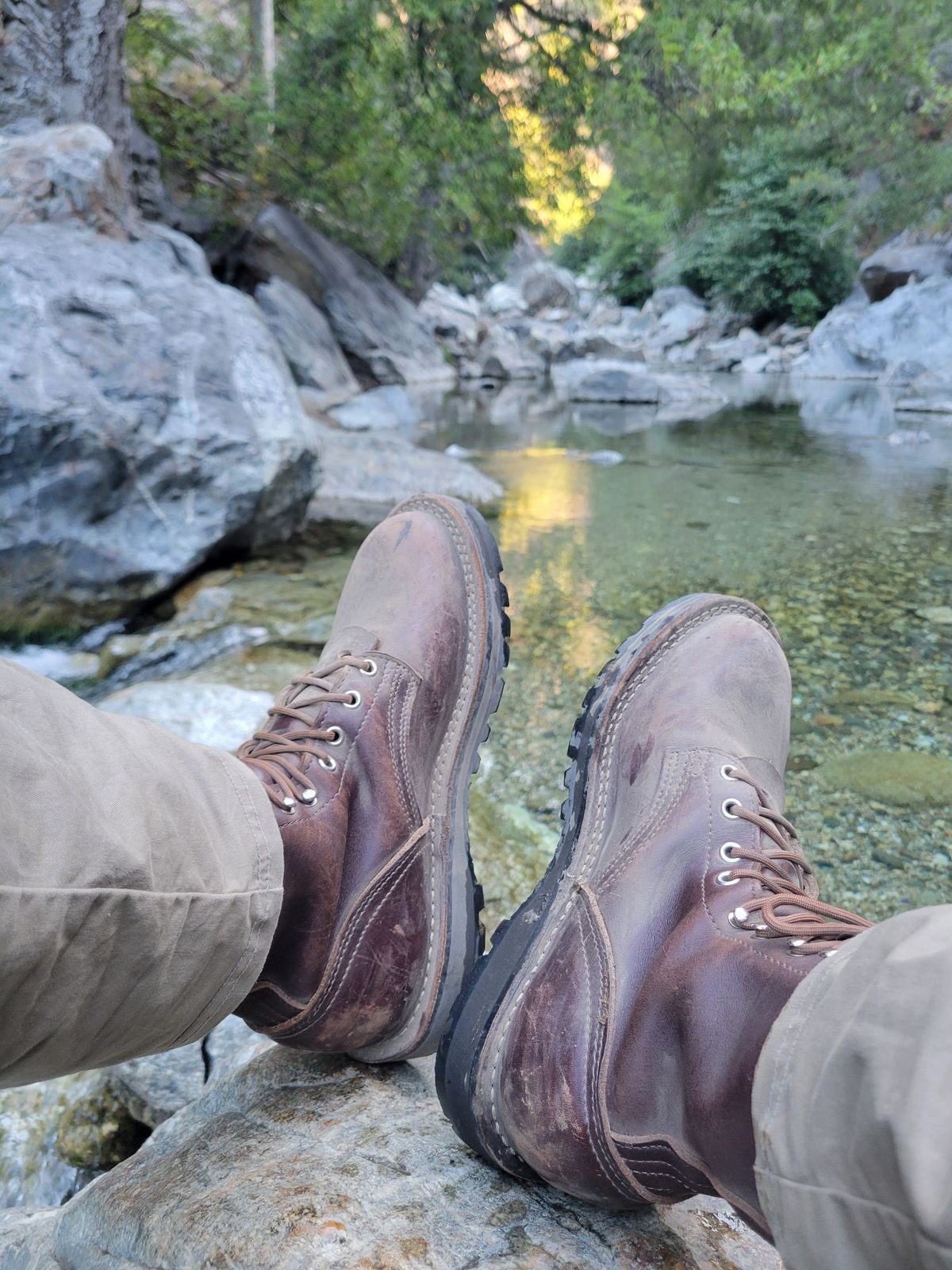 Photo by danjr92 on September 3, 2025 of the Nicks Ridgeline Hiking Boot in Seidel MaxSupport Walnut.