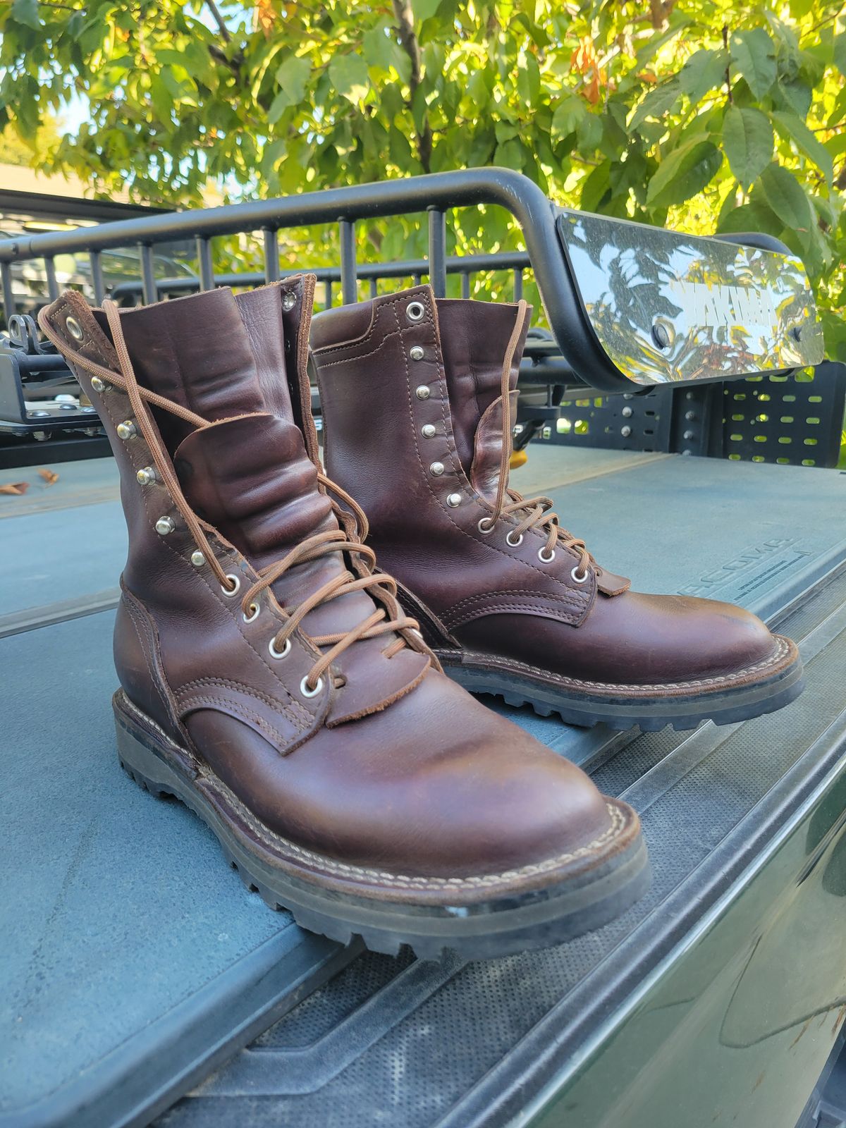 Photo by danjr92 on October 3, 2025 of the Nicks Ridgeline Hiking Boot in Seidel MaxSupport Walnut.