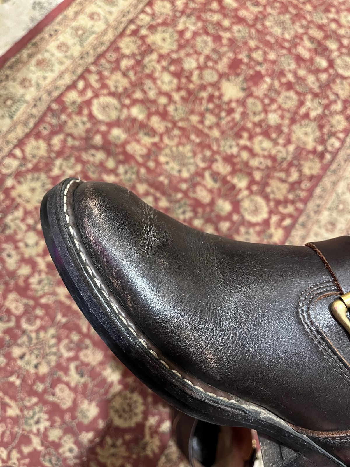 Photo by alikyufa on November 21, 2025 of the White's Nomad Engineer Boots in Seidel Elk Tan.