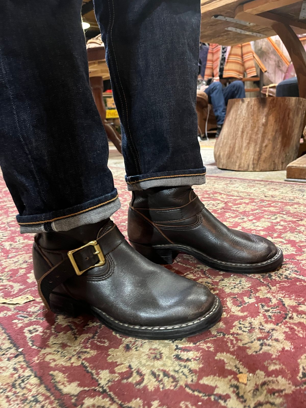 Photo by alikyufa on November 21, 2025 of the White's Nomad Engineer Boots in Seidel Elk Tan.