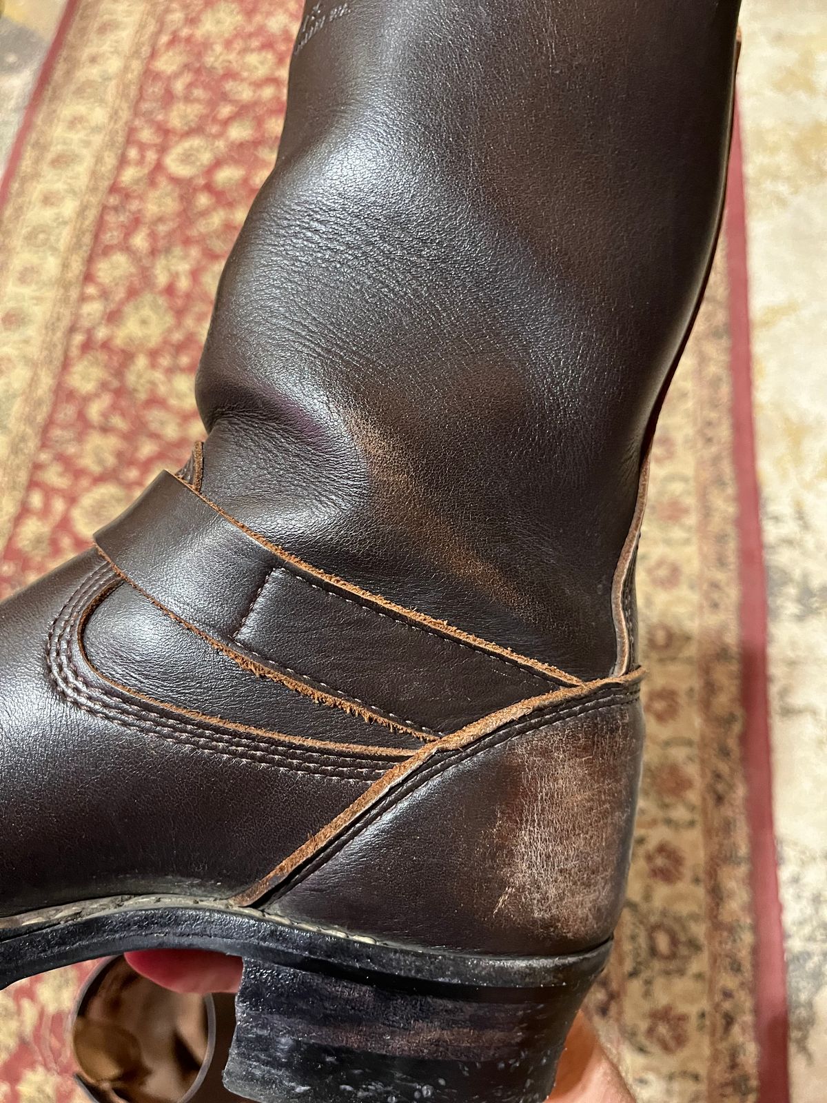 Photo by alikyufa on November 21, 2025 of the White's Nomad Engineer Boots in Seidel Elk Tan.