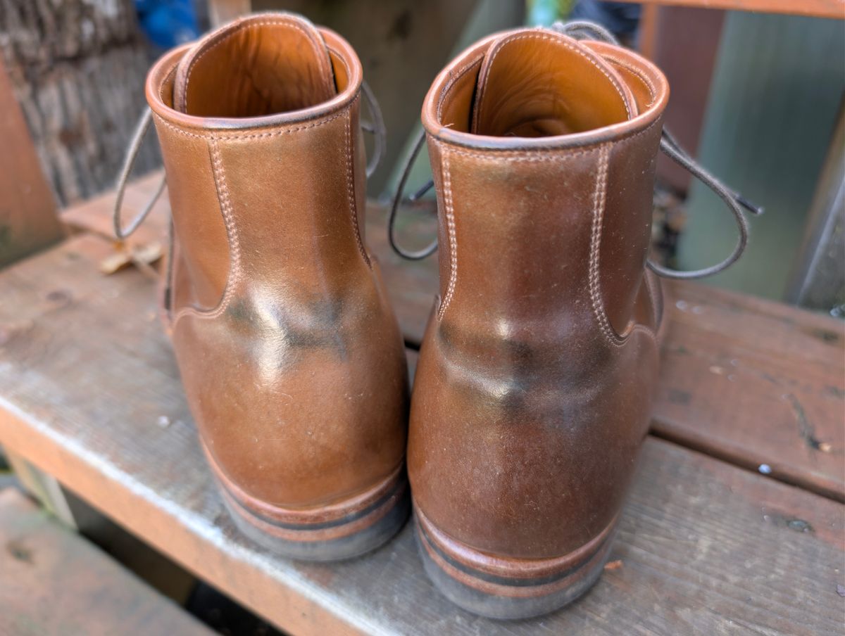 Photo by dghon1 on November 7, 2025 of the Viberg Service Boot BCT in Horween Bourbon Shell Cordovan.