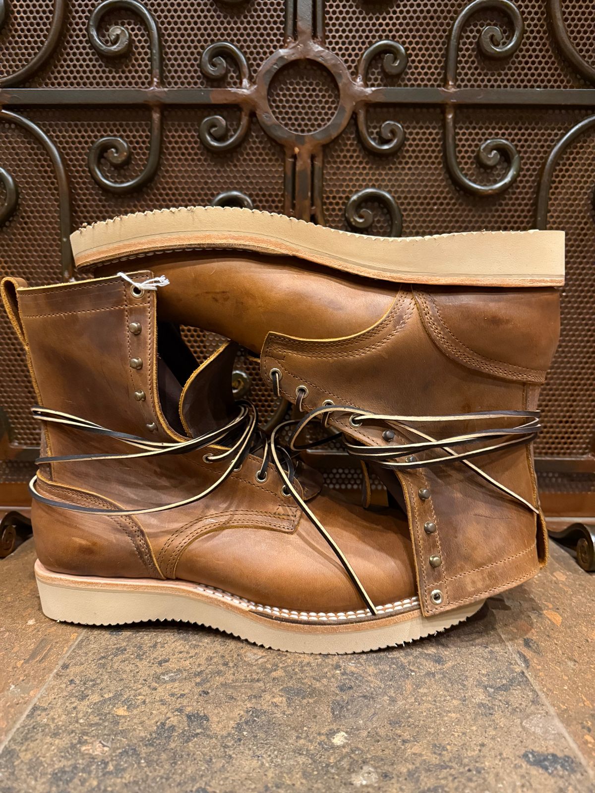 Photo by JR_60 on January 7, 2026 of the Nicks Traveler in Horween Orange Predator.