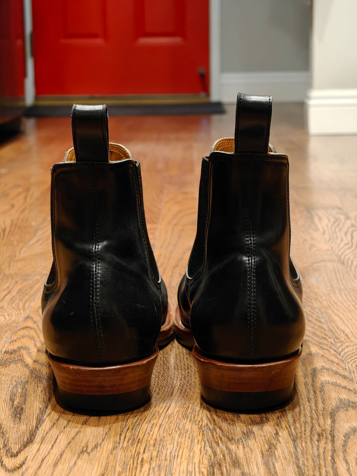 Photo by TToma on March 6, 2026 of the Briselblack The Seventh Chelsea Boot in Shinki Black Shell Cordovan.