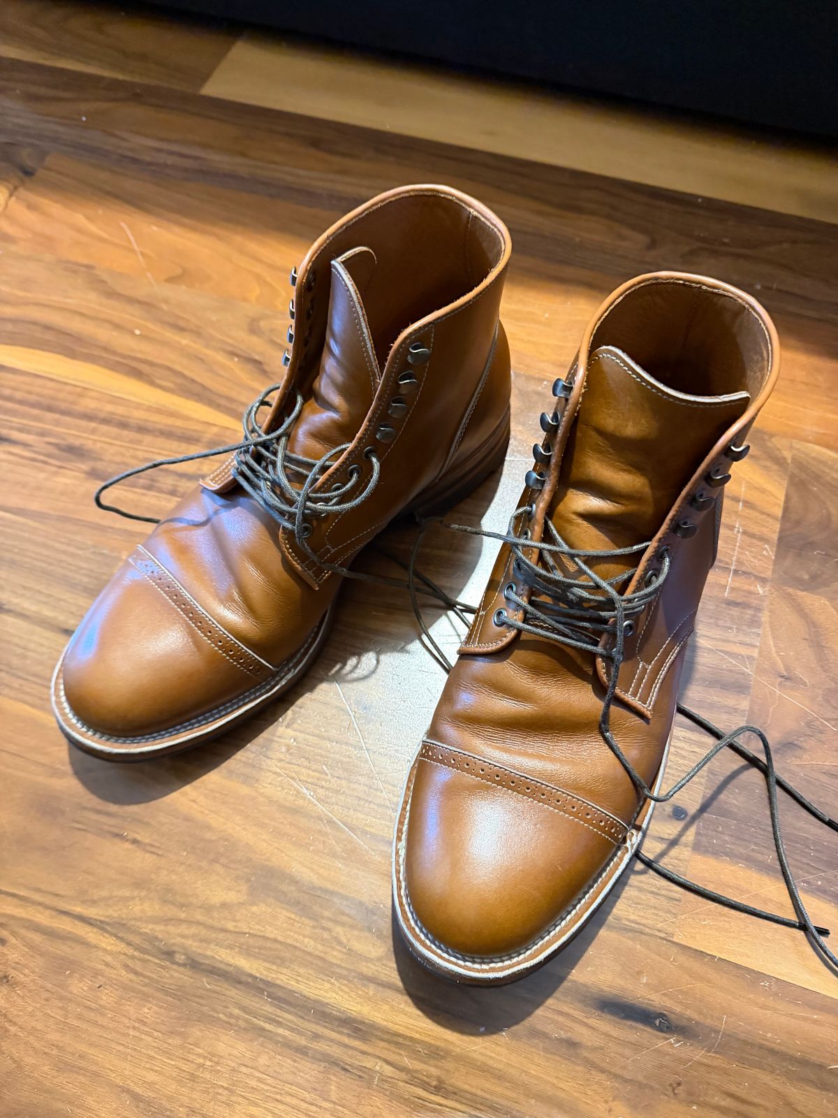 Photo by jotac on May 15, 2026 of the Viberg Service Boot in Annonay Tan French Vocalou.