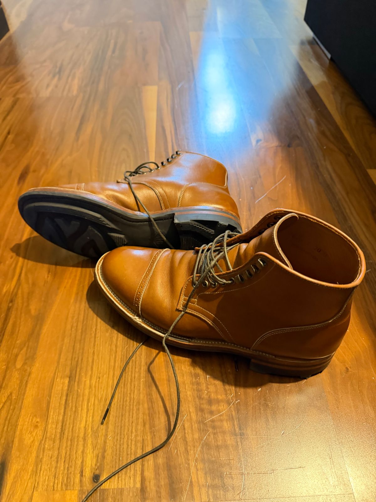 Photo by jotac on May 15, 2026 of the Viberg Service Boot in Annonay Tan French Vocalou.