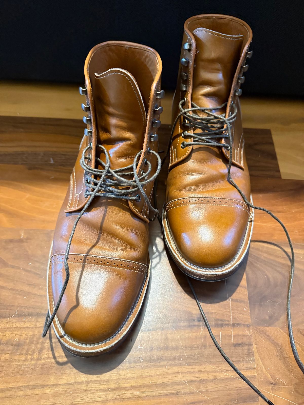 Photo by jotac on May 15, 2026 of the Viberg Service Boot in Annonay Tan French Vocalou.