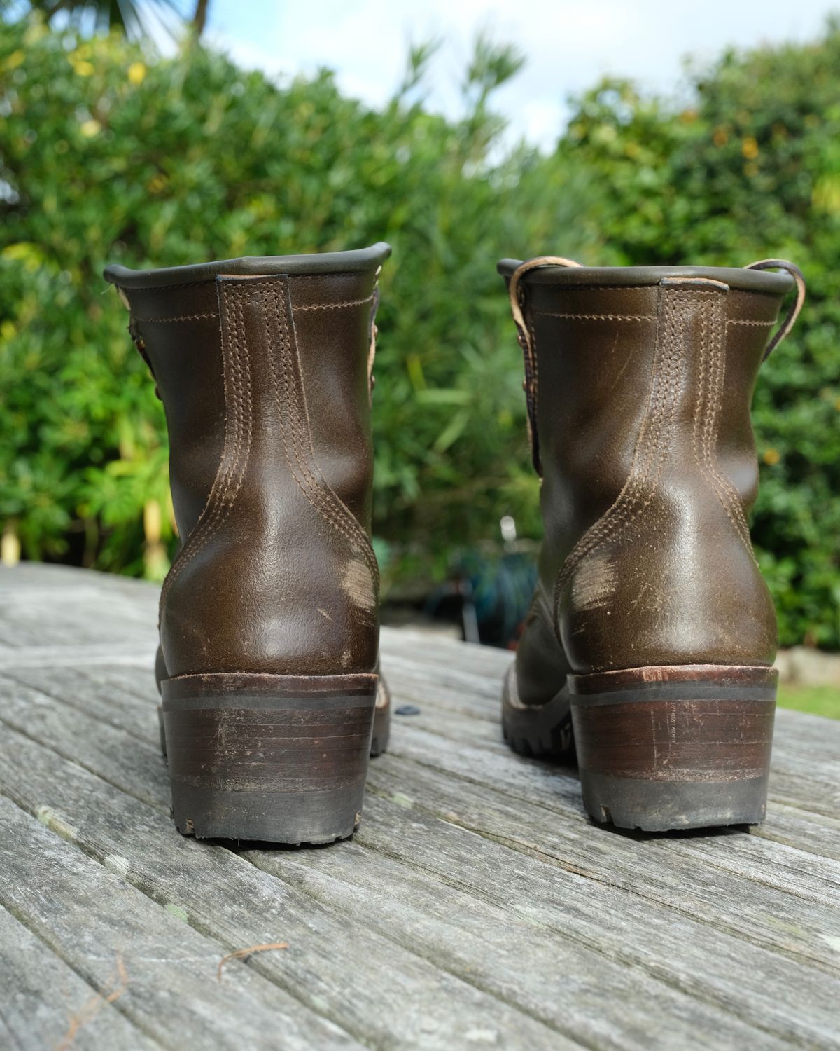 Photo by Amalgame on October 26, 2025 of the Nicks Becca in Horween Greener Pastures Waxed Flesh.