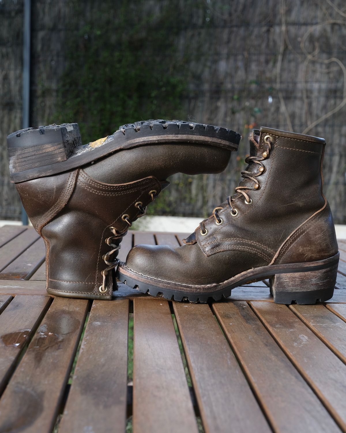 Photo by Amalgame on January 25, 2026 of the Nicks Becca in Horween Greener Pastures Waxed Flesh.