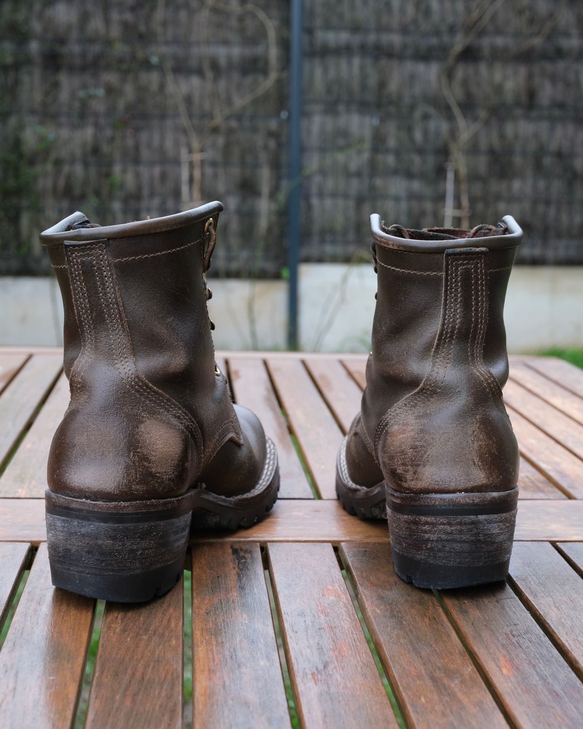 Photo by Amalgame on February 23, 2026 of the Nicks Becca in Horween Greener Pastures Waxed Flesh.