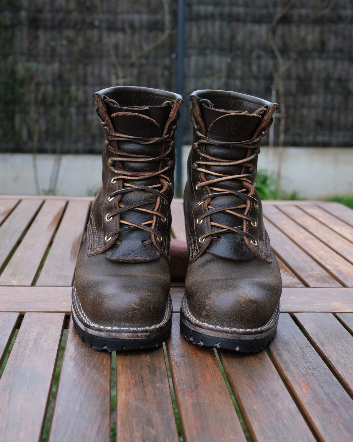 Photo by Amalgame on February 23, 2026 of the Nicks Becca in Horween Greener Pastures Waxed Flesh.