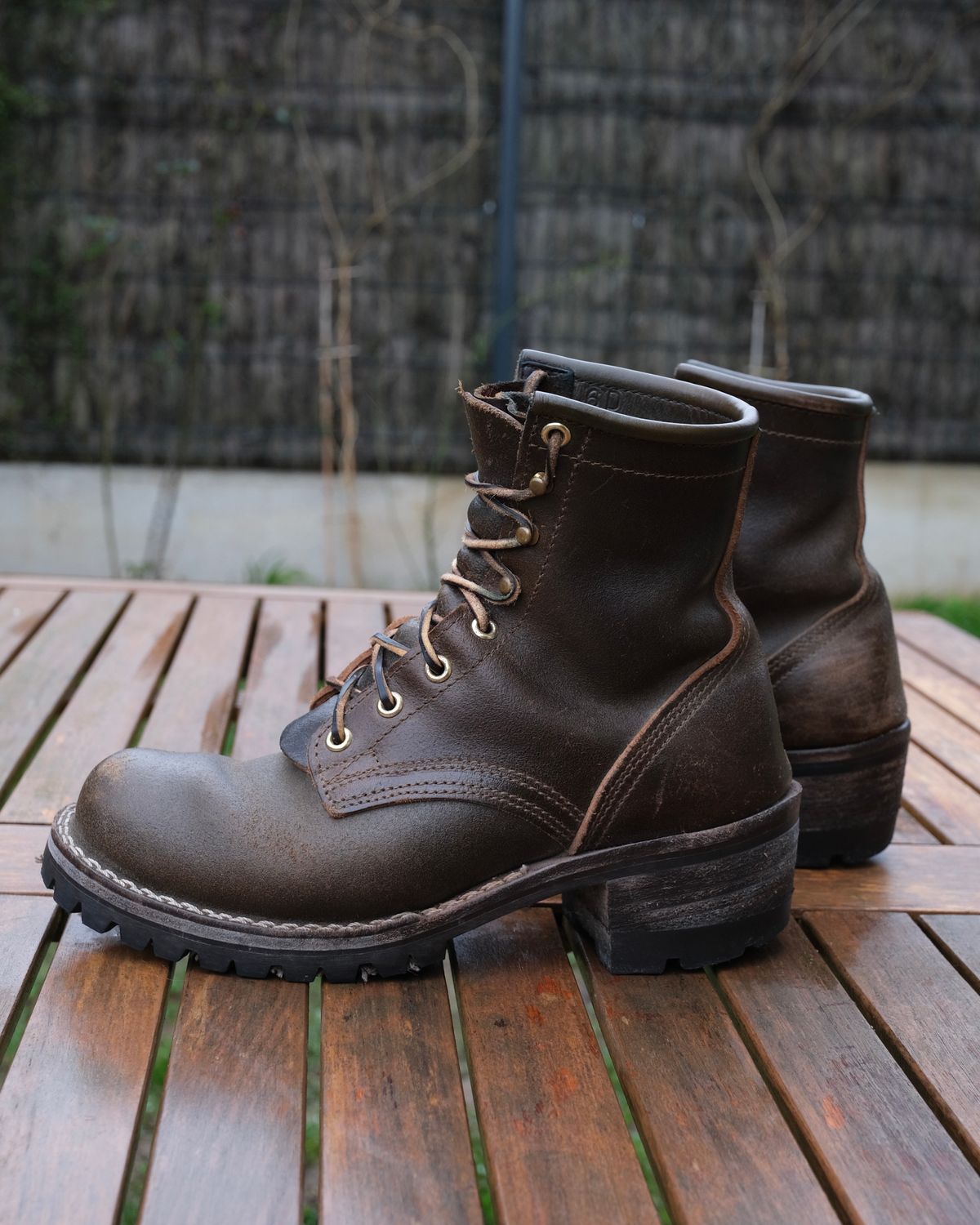 Photo by Amalgame on February 23, 2026 of the Nicks Becca in Horween Greener Pastures Waxed Flesh.